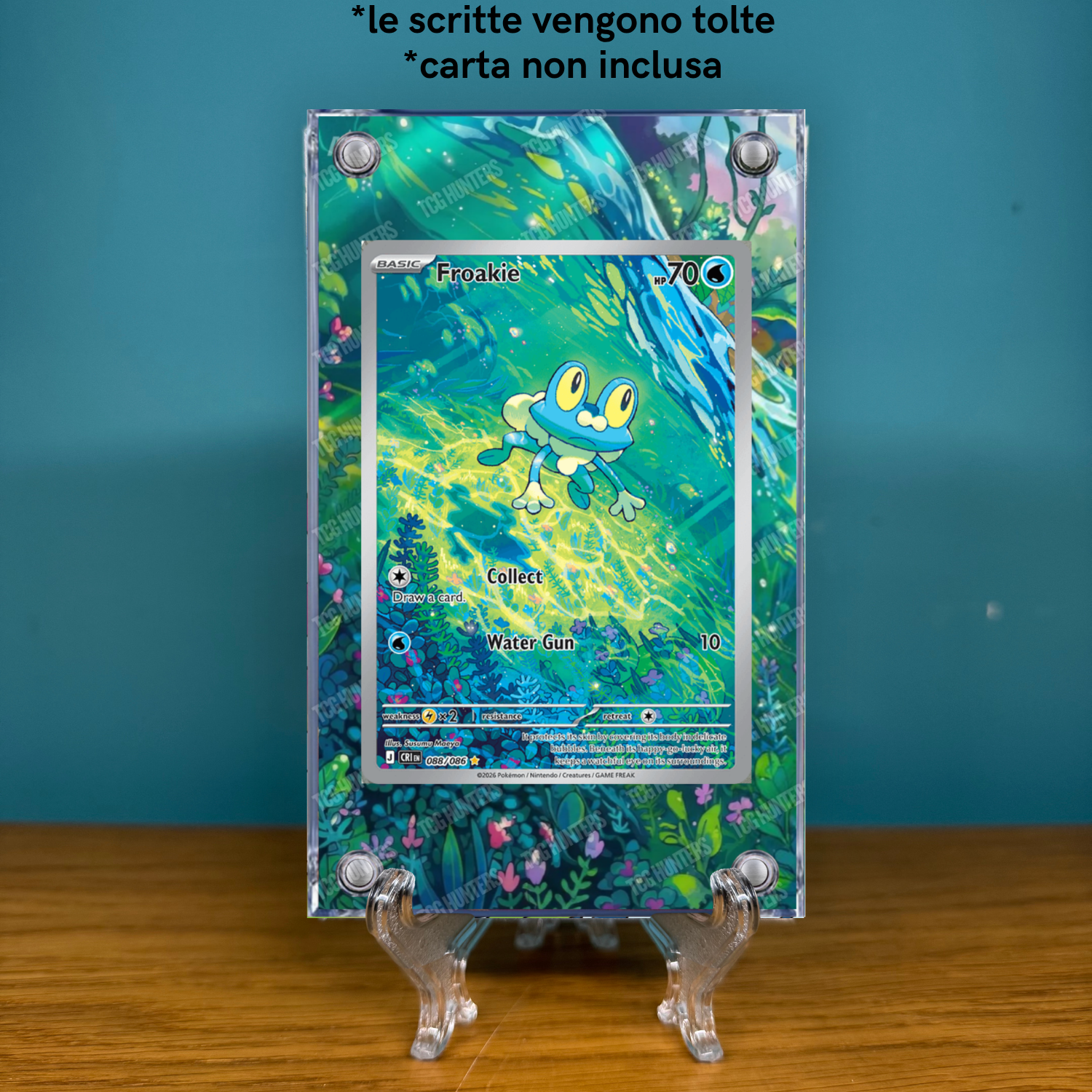 Pokémon Teca Magnetica Acrilico Extended Art - Froakie CRI 088 | Display Case