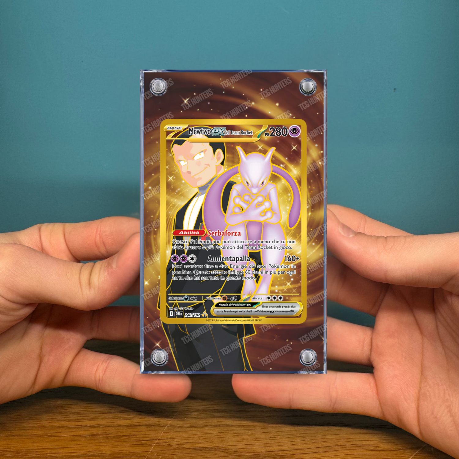 Pokémon Teca Magnetica Acrilico Extended Art - Mewtwo DRI 240 | Display Case2