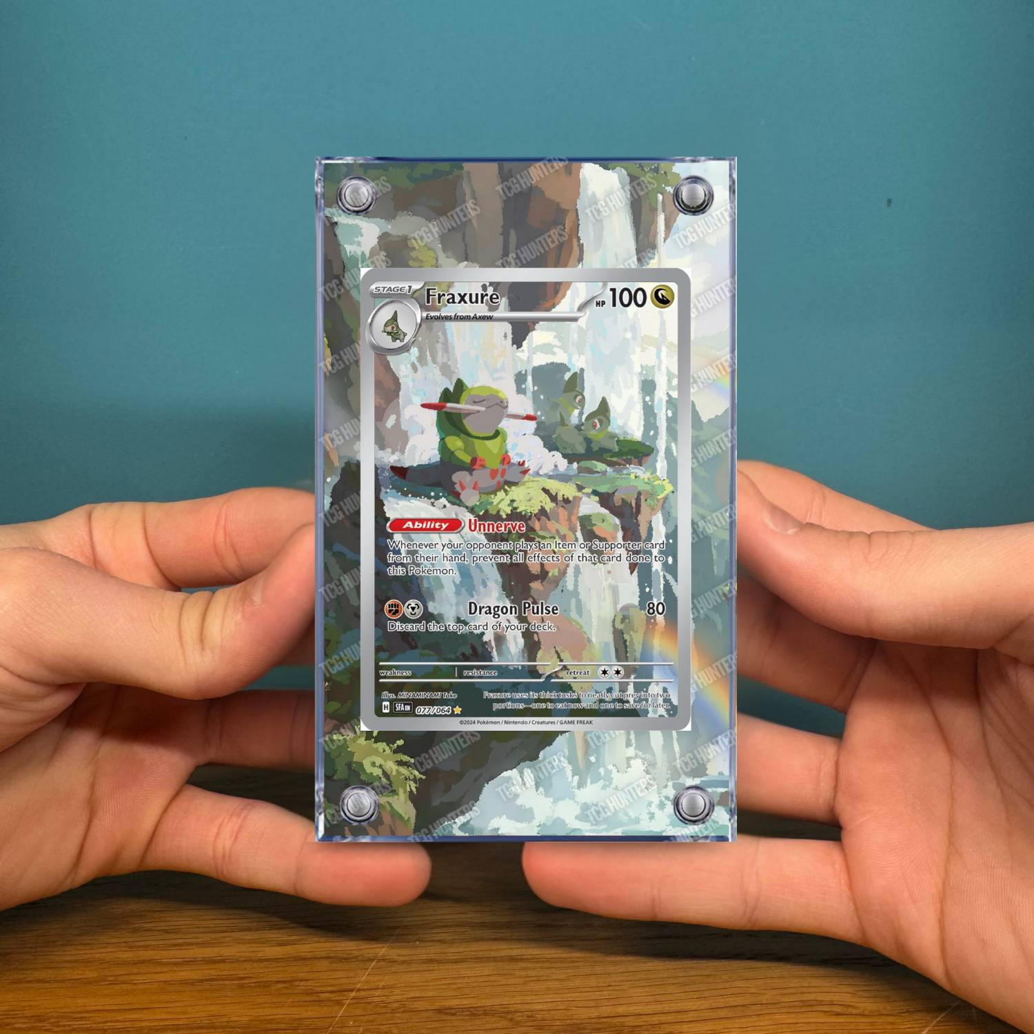 Pokémon Teca Magnetica Acrilico Extended Art - Fraxure (SFA 077) | Display Case2