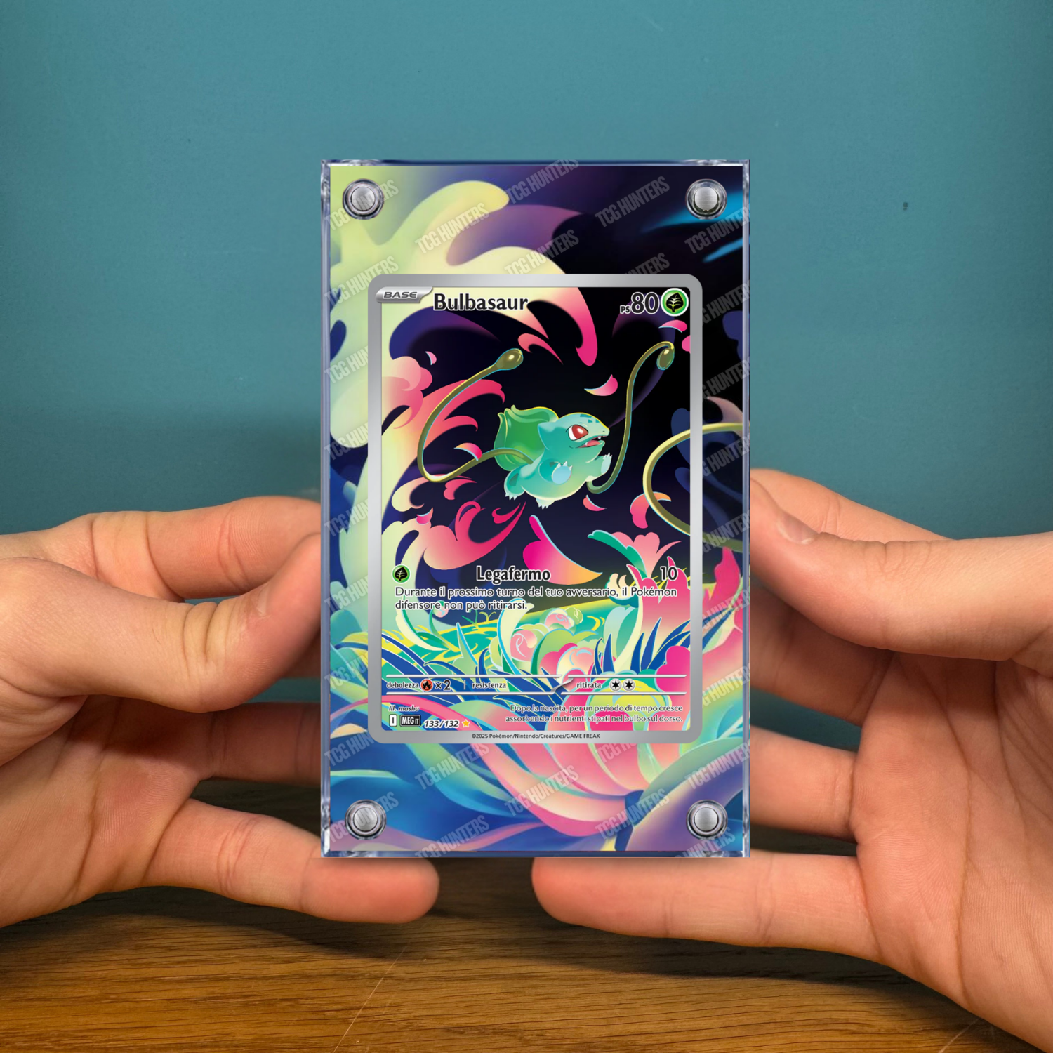 Pokémon Teca Magnetica Acrilico Extended Art - Bulbasaur MEG 133 | Display Case2