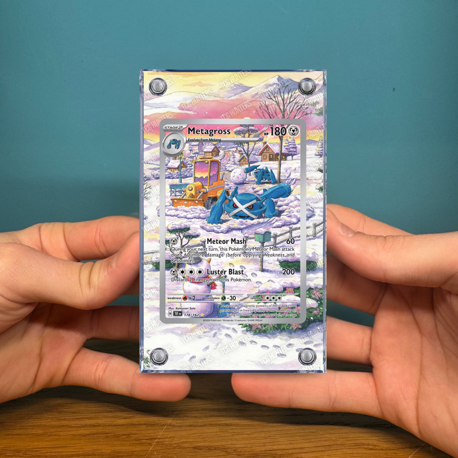 Pokémon Teca Magnetica Acrilico Extended Art - Metagross TEF 178 | Display Case2