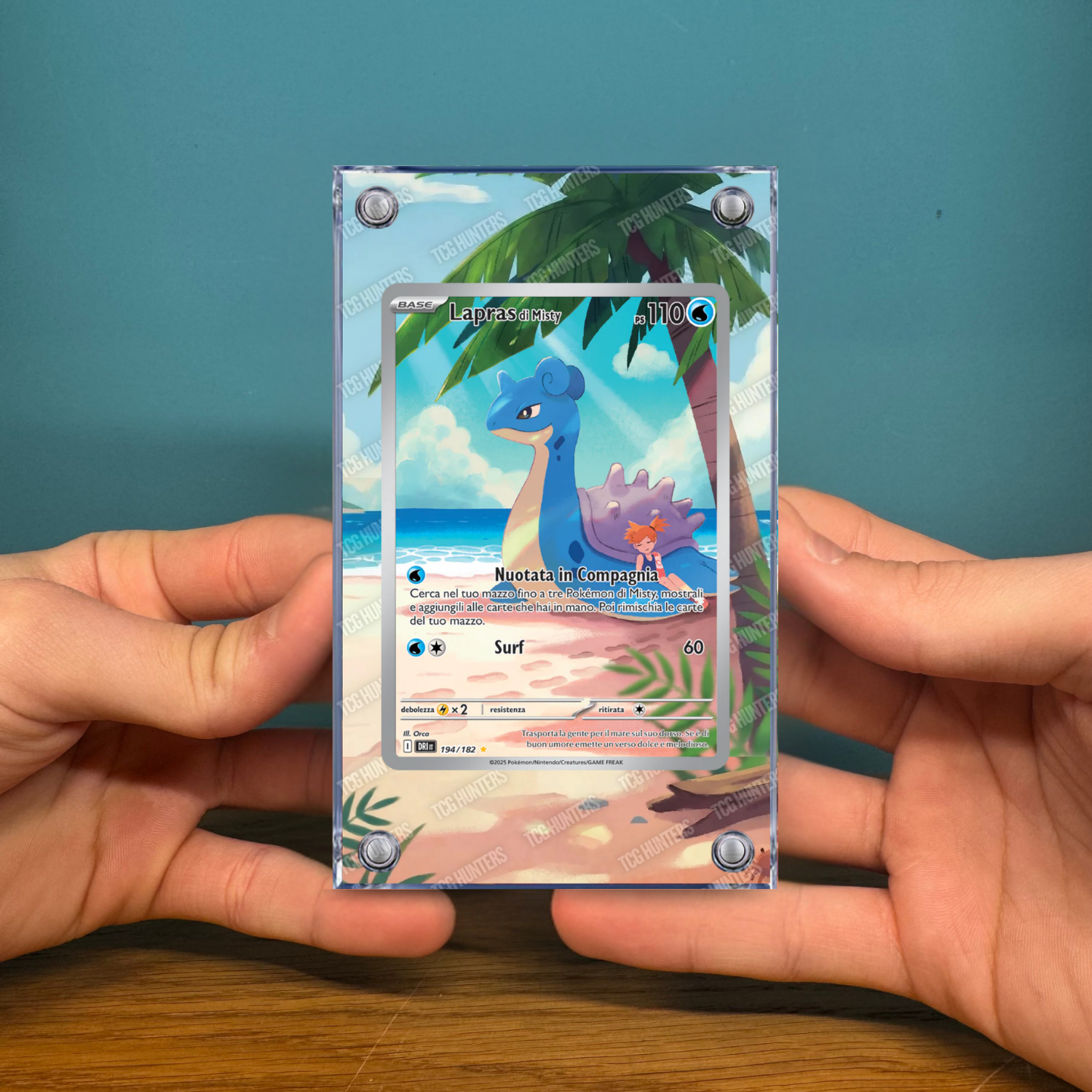 Pokémon Teca Magnetica Acrilico Extended Art - Lapras DRI 194 | Display Case2