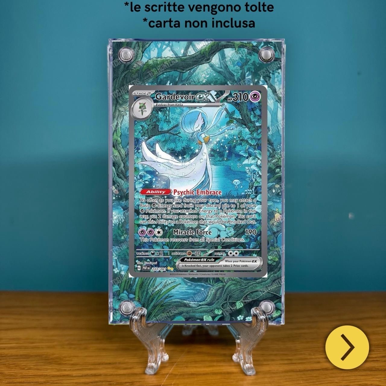 Pokémon Teca Magnetica Acrilico Extended Art - Gardevoir 233 | Display Case1