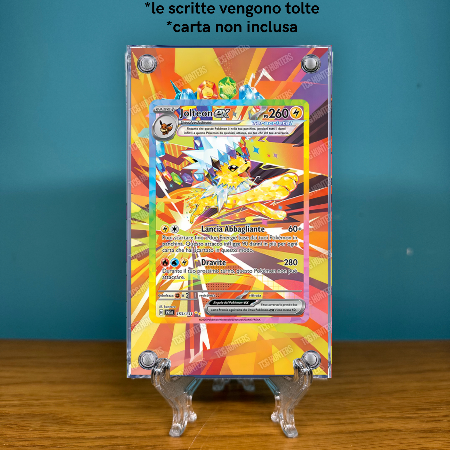 Pokémon Teca Magnetica Acrilico Extended Art - Jolteon PRE 153 | Display Case1