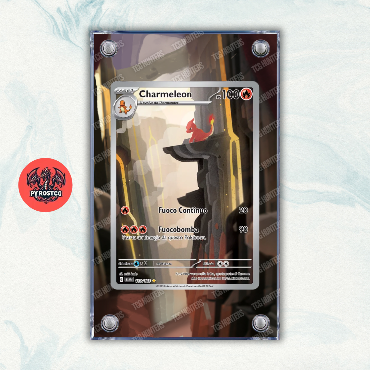 Pokémon x3 Teca Magnetica Extended Art Charander Charmeleon Charizard 151 MEW 2