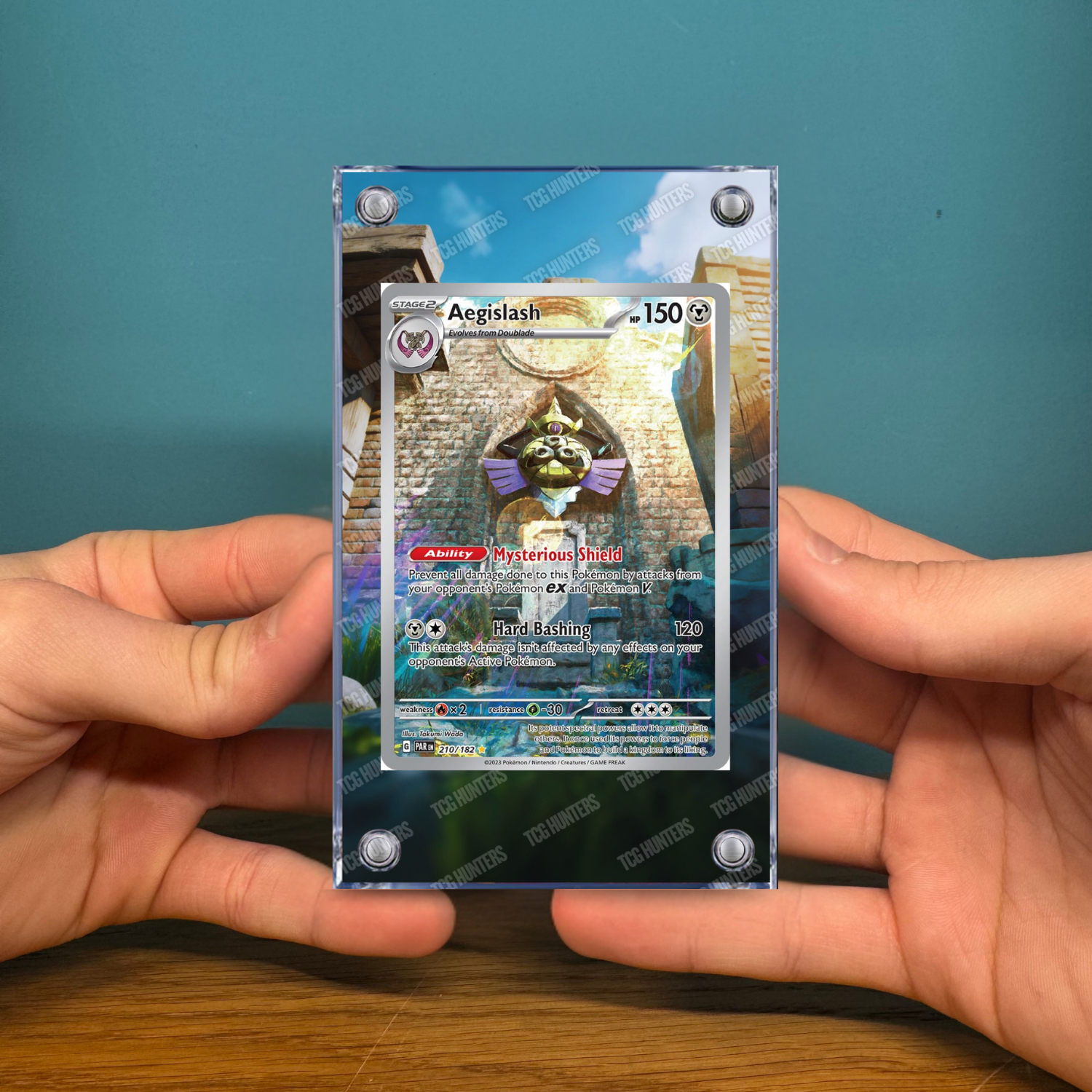 Pokémon Teca Magnetica Acrilico Extended Art - Aegislash PAR 210 | Display Case2
