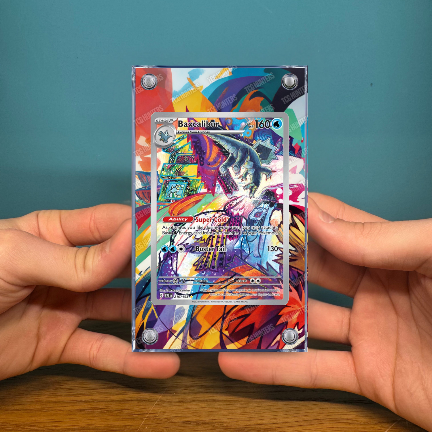 Pokémon Teca Magnetica Acrilico Extended Art - Baxcalibur PAL 210 | Display Case2