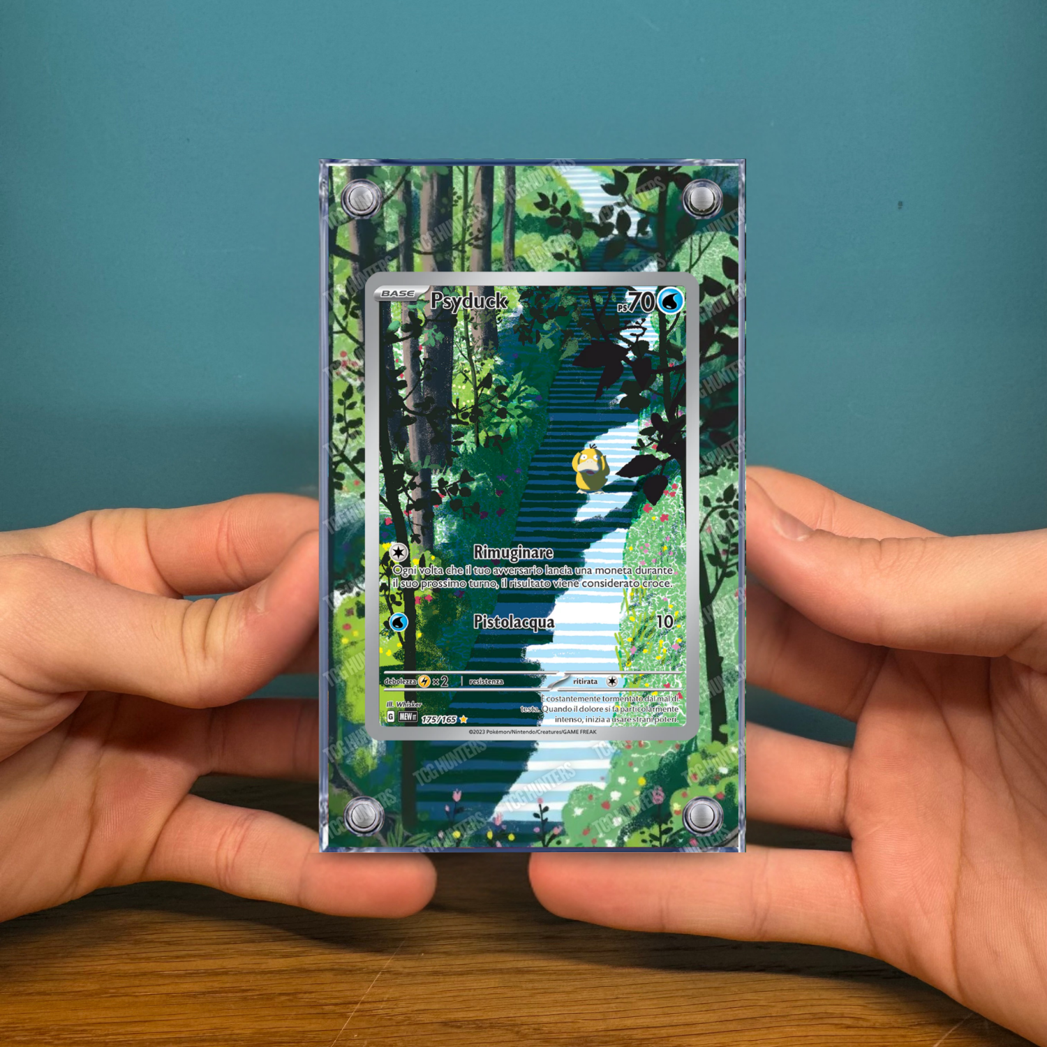 Pokémon Teca Magnetica Acrilico Extended Art - Psyduck MEW 175  | Display Case2