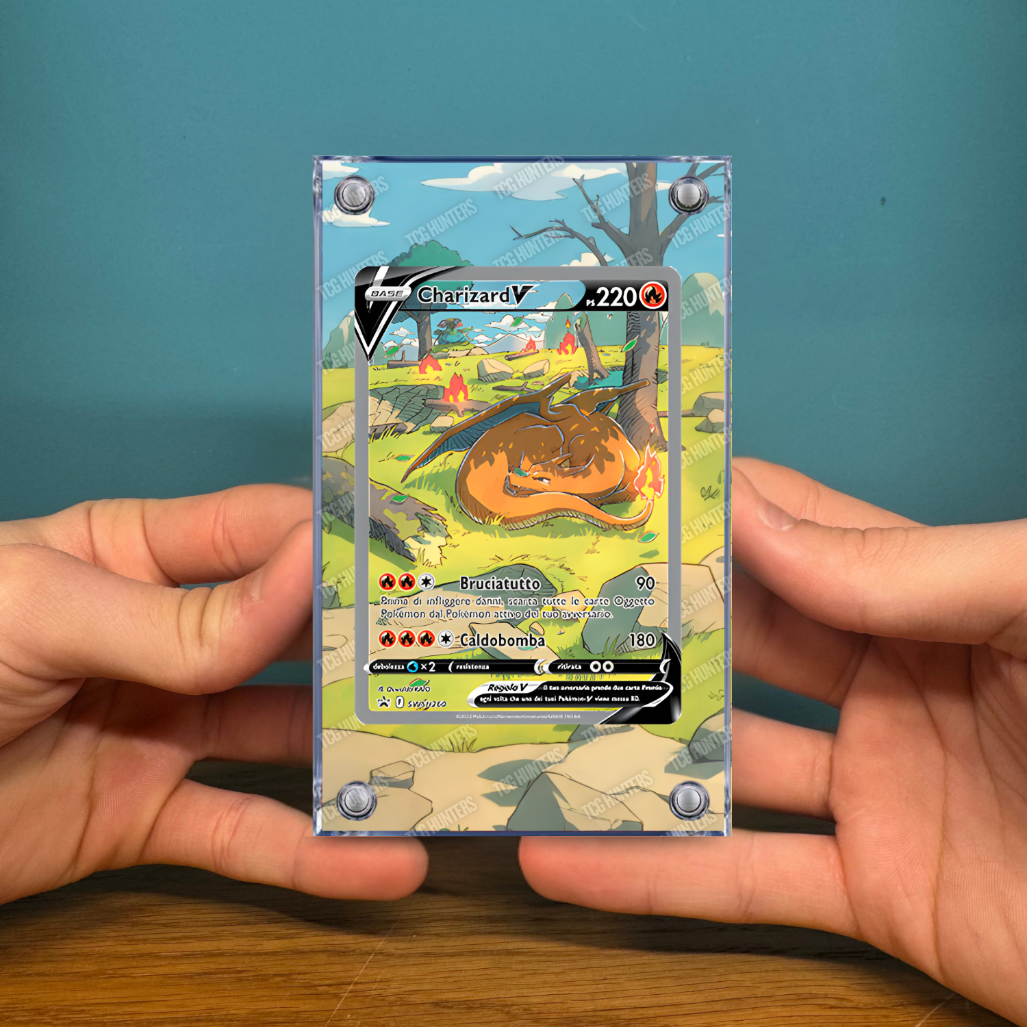 Pokémon Teca Magnetica Acrilico Extended Art - Charizard SWSH 260 | Display Case2