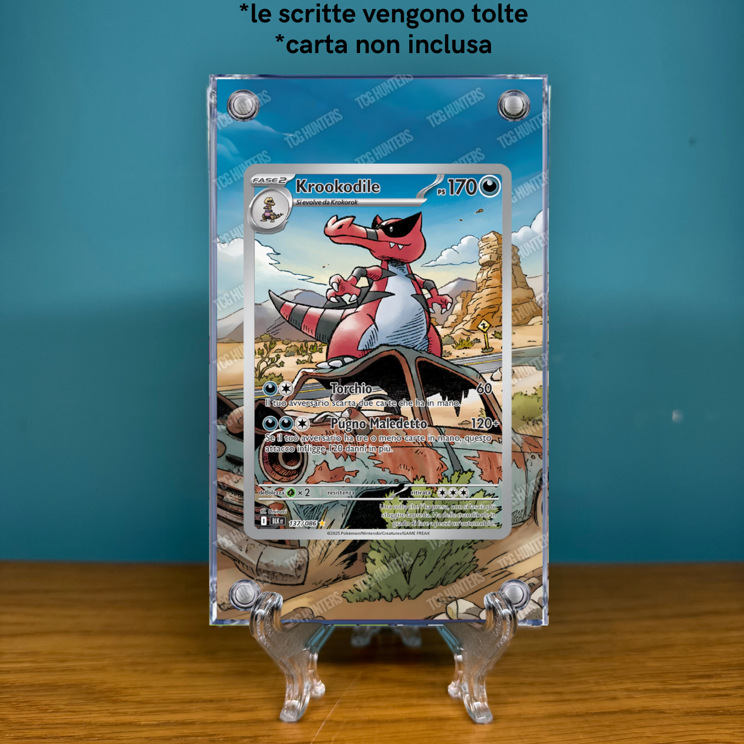 Pokémon Teca Magnetica Acrilico Extended Art - Krookodile BLK 137 | Display Case1
