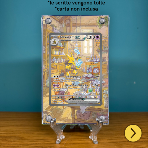 Pokémon Teca Acrilico Extended Art - Alakazam ex MEW 201 151 | Display Case1