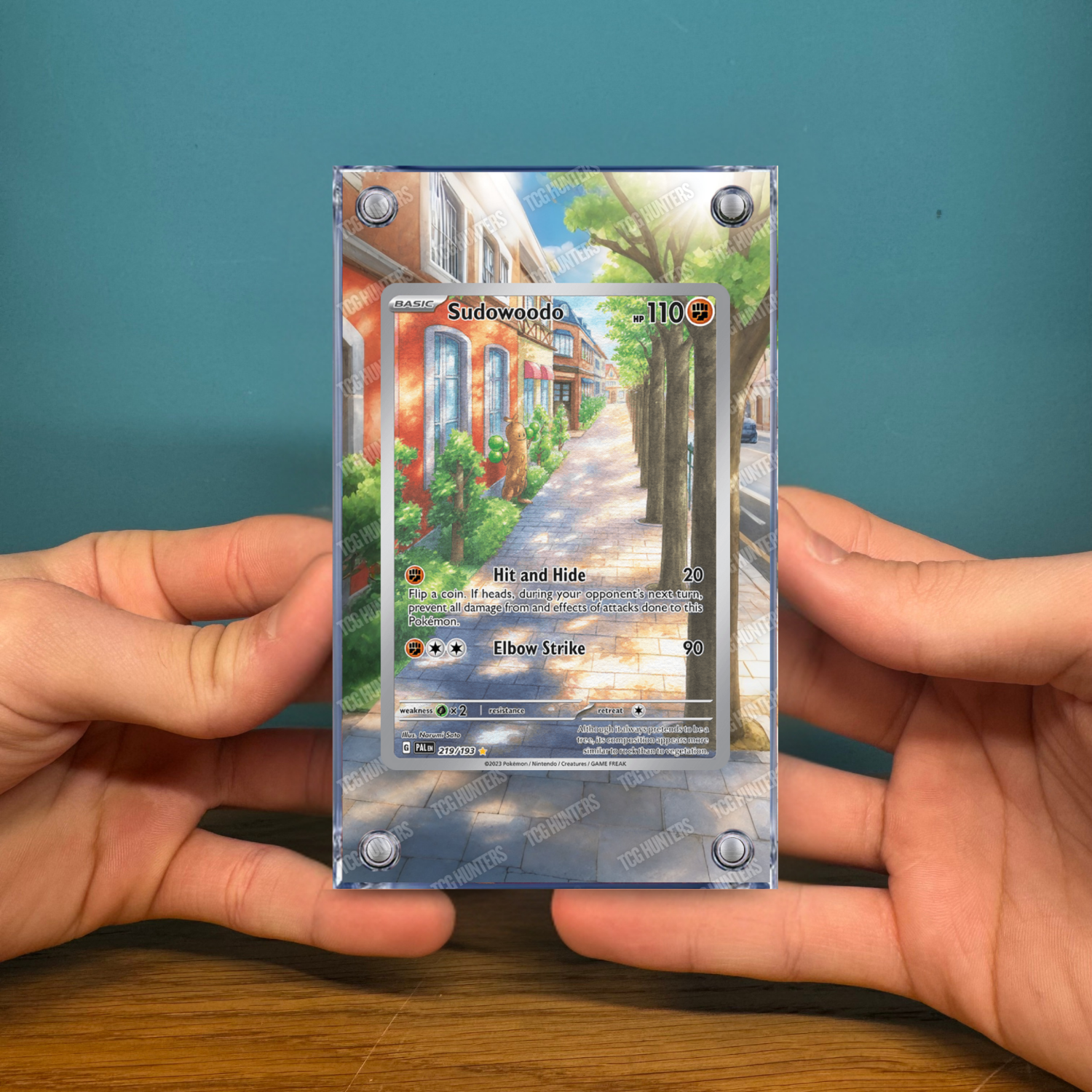 Pokémon Teca Magnetica Acrilico Extended Art - Sudowoodo PAL 219 | Display Case2