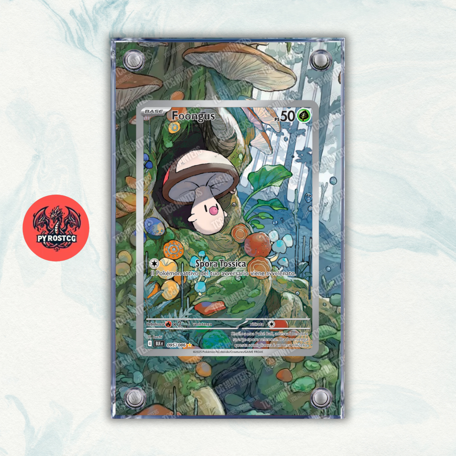 Pokémon Teca Magnetica Acrilico Extended Art - Foongus (BLK 095) | Display Case0
