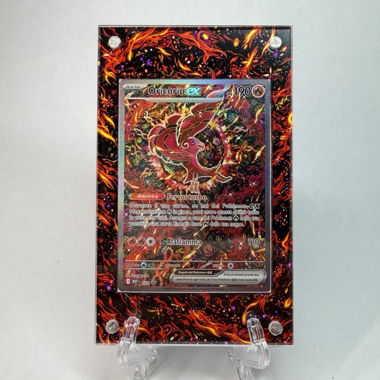 Pokémon Teca Magnetica Acrilico Extended Art Oricorio MEP 024 | Display Case0