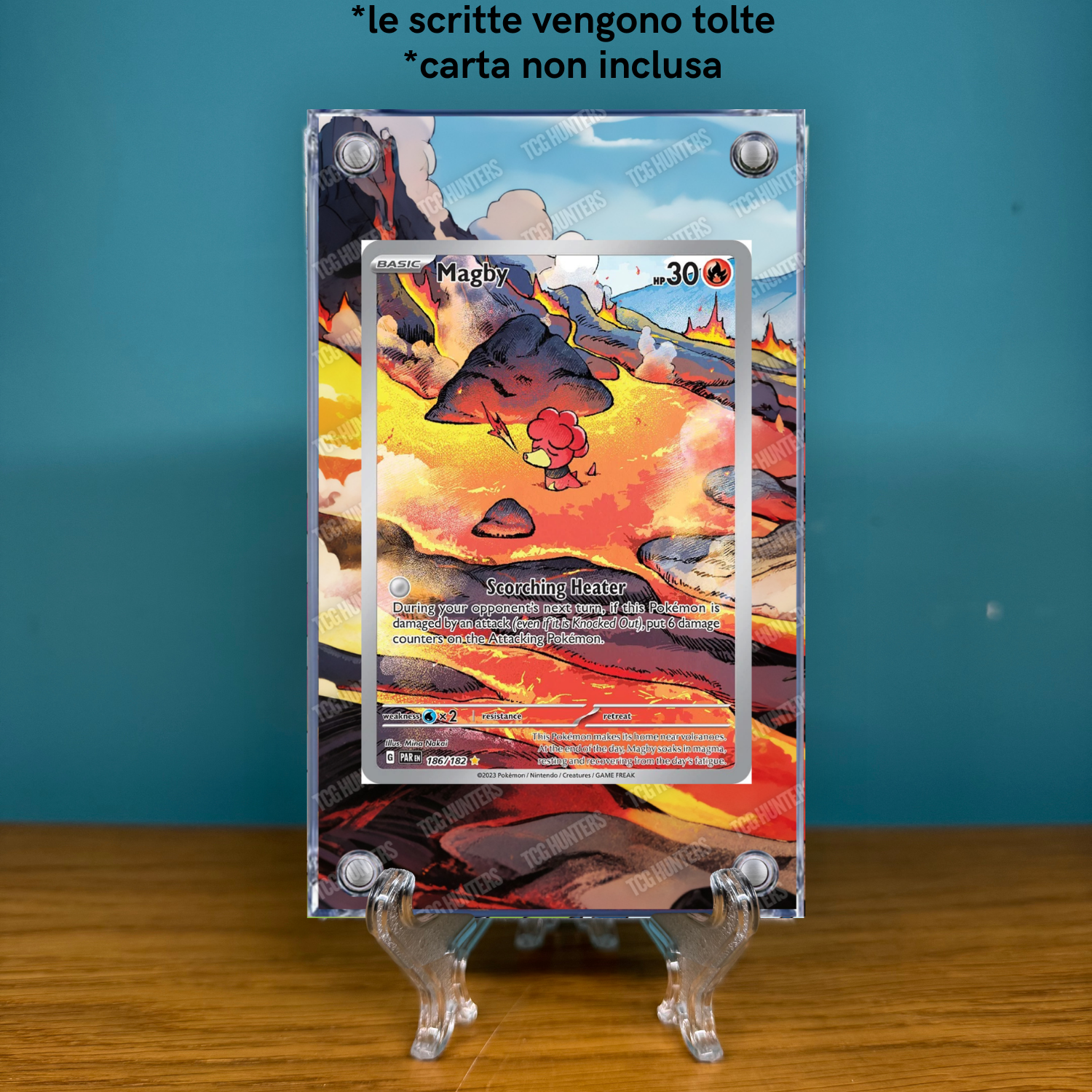 Pokémon Teca Magnetica Acrilico Extended Art - Magby (PAR 186) | Display Case1
