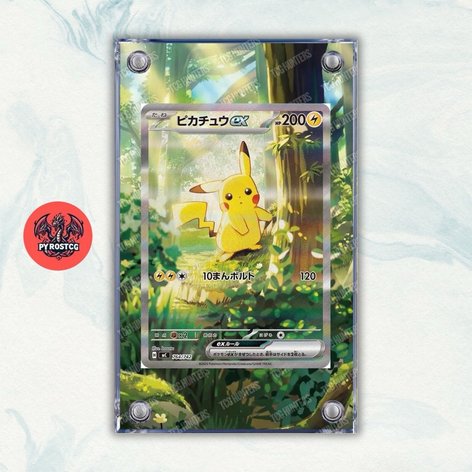 Pokémon Teca Magnetica Acrilico Extended Art - Pikachu 764/742 | Display Case0
