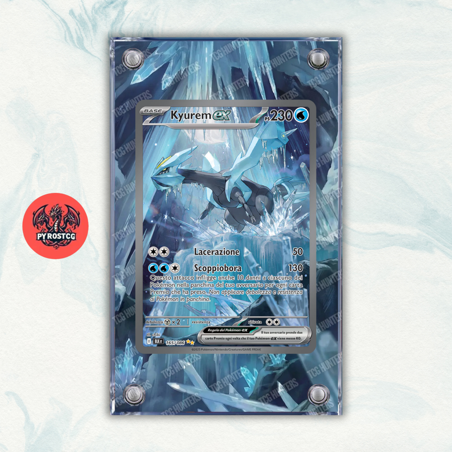 Pokémon Teca Magnetica Acrilico Extended Art - Kyurem ex BLK 165 | Display Case0