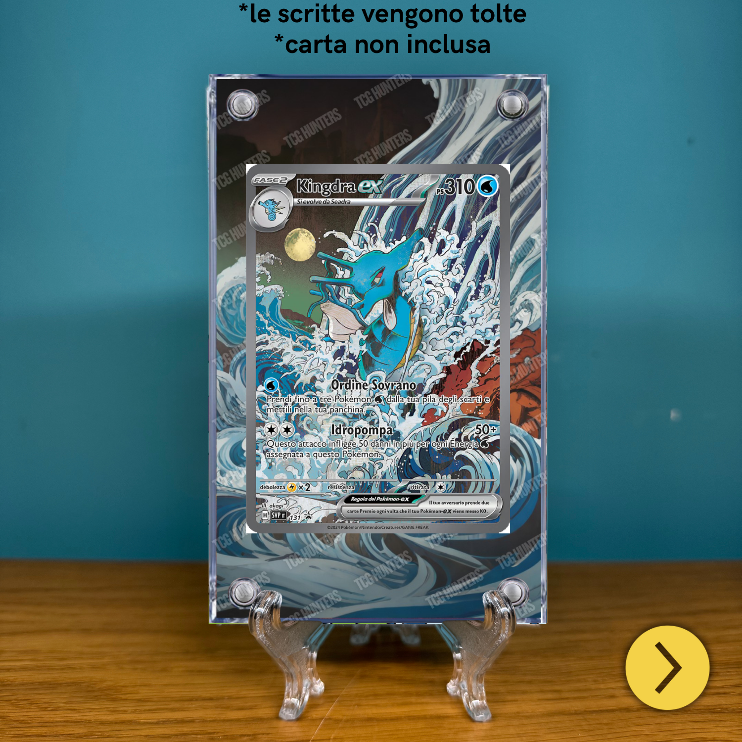 Pokémon Teca Magnetica Acrilico Extended Art - Kingdra SVP 131 | Display Case2