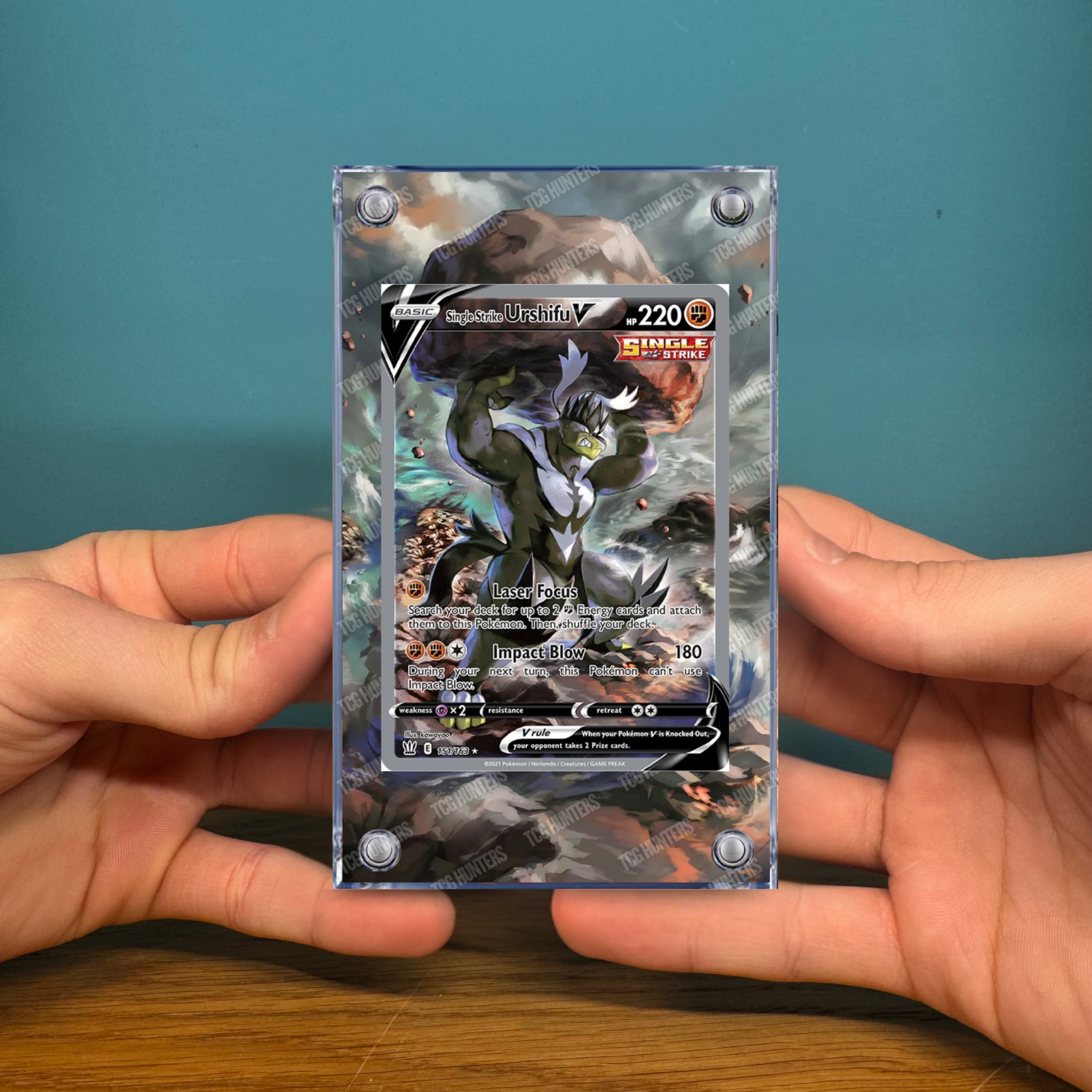 Pokémon Teca Magnetica Acrilico Extended Art - Urshifu V BST 151 | Display Case2