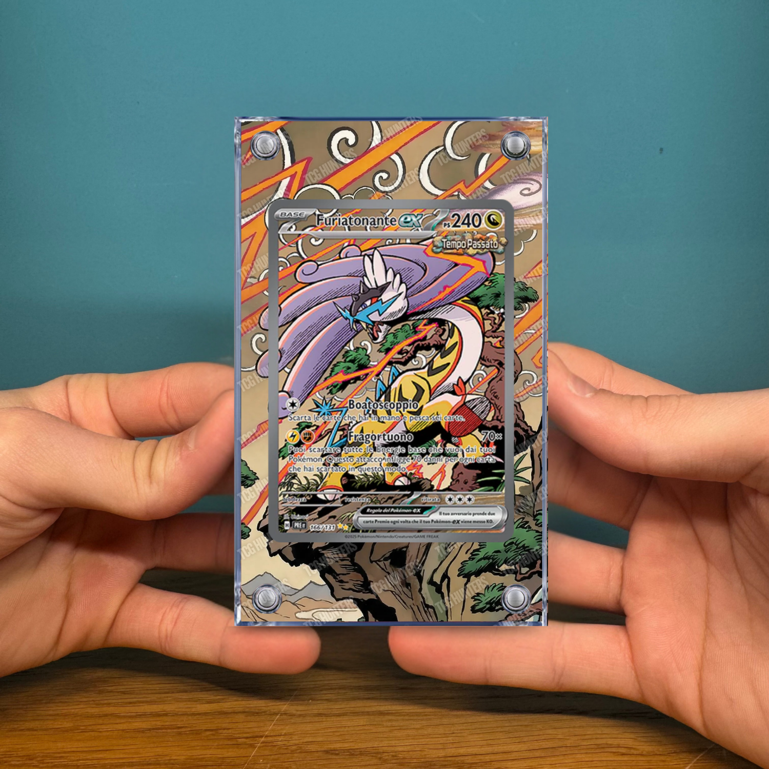 Pokémon Teca Magnetica Extended Art - Furiatonante PRE 166 | Display Case2