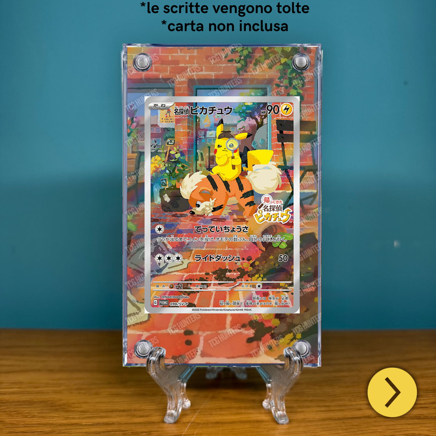 Pokémon Teca Magnetica Extended Art - Detective Pikachu 098/SV-P | Display Case1