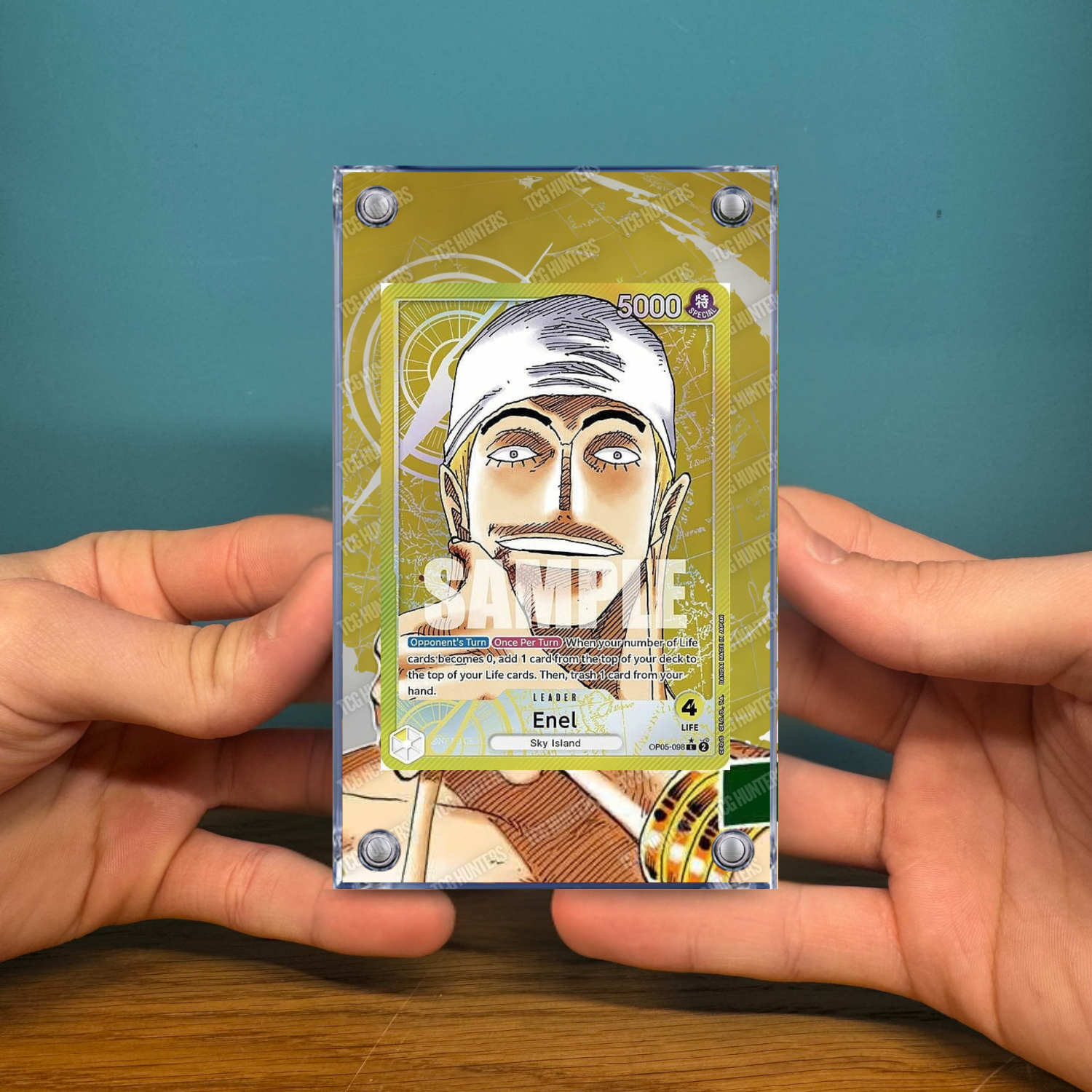 One Piece Teca Magnetica Extended Art - Enel (OP05-098) | Display Case2