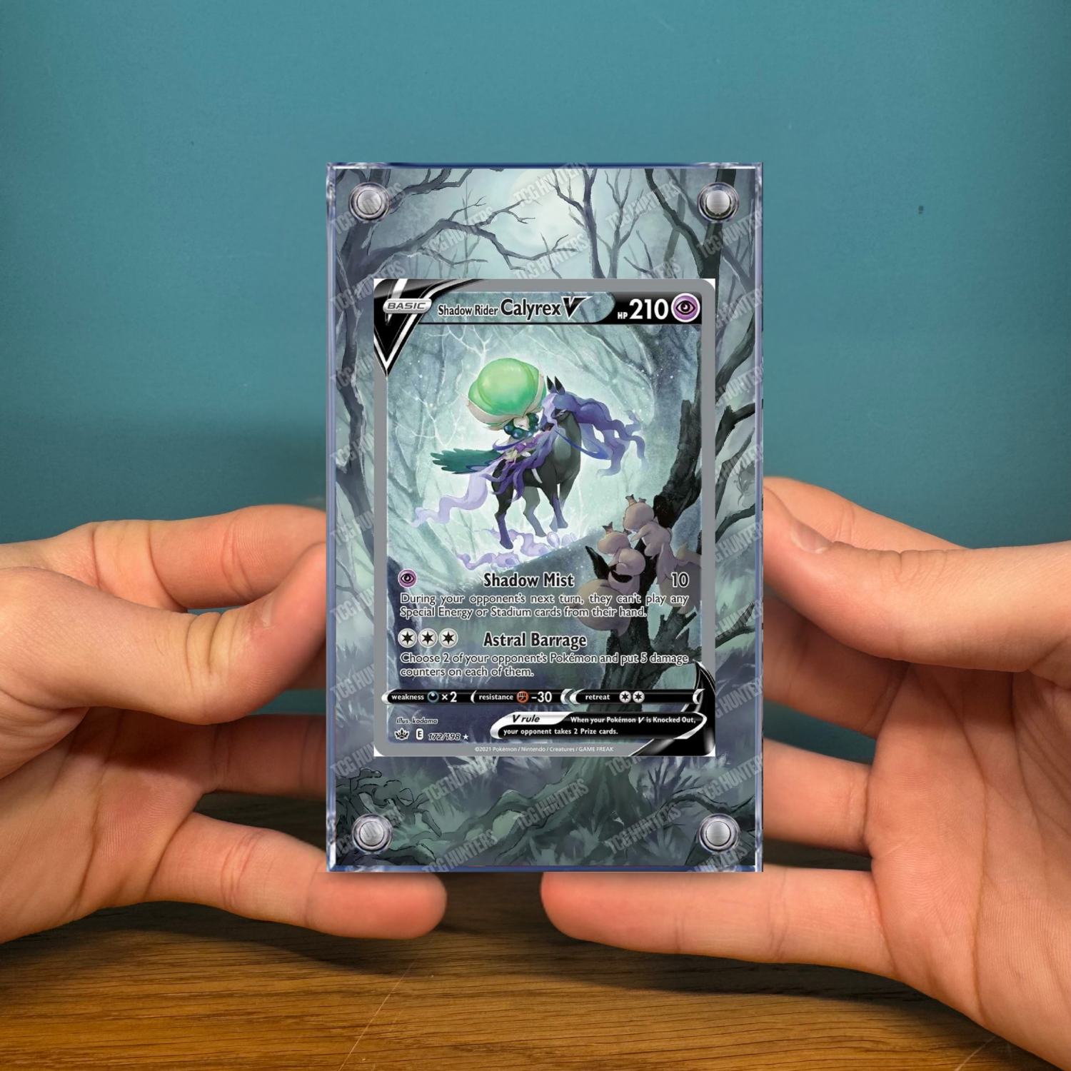 Pokémon Teca Magnetica Extended Art - Calyrex Spettrale CRE 172 | Display2
