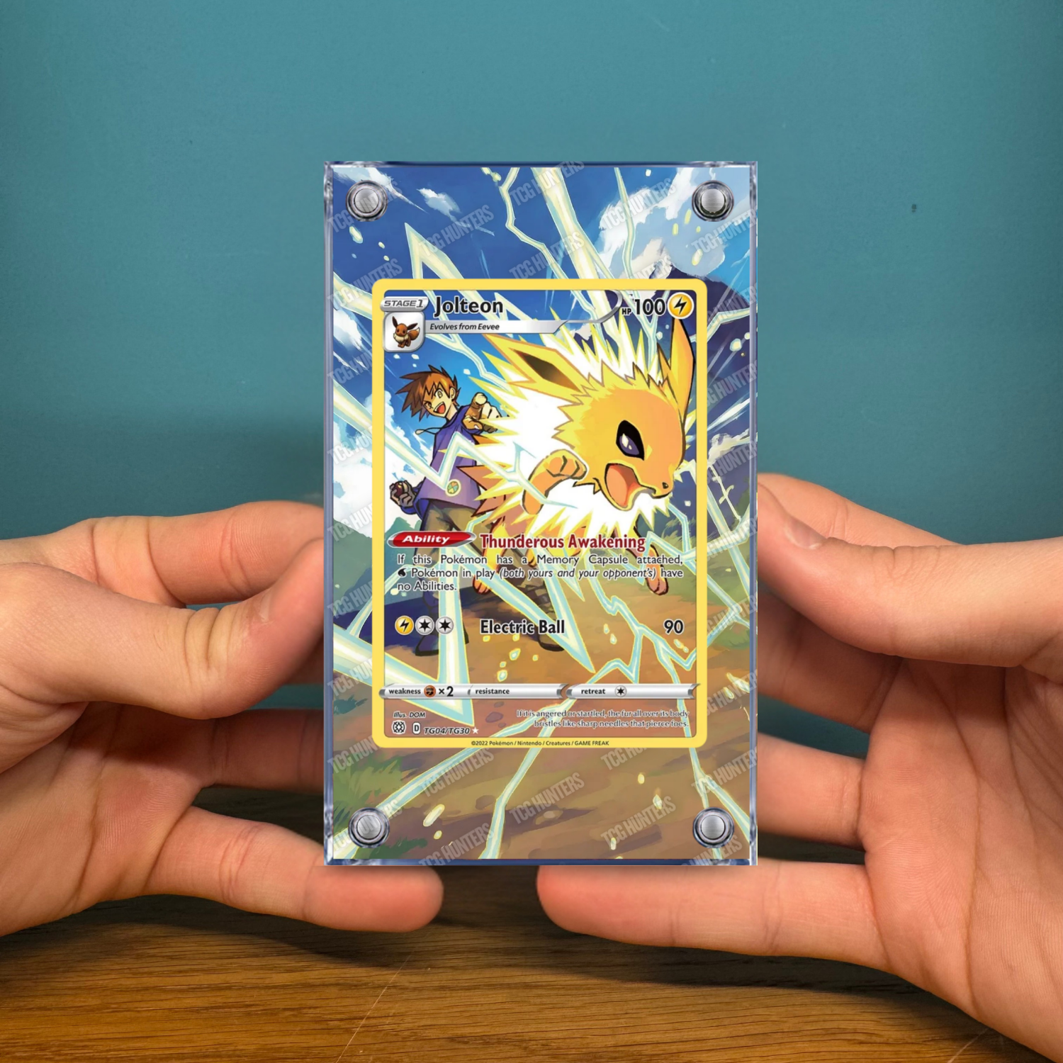 Pokémon Teca Magnetica Acrilico Extended Art - Jolteon (BRS TG04) | Display Case2