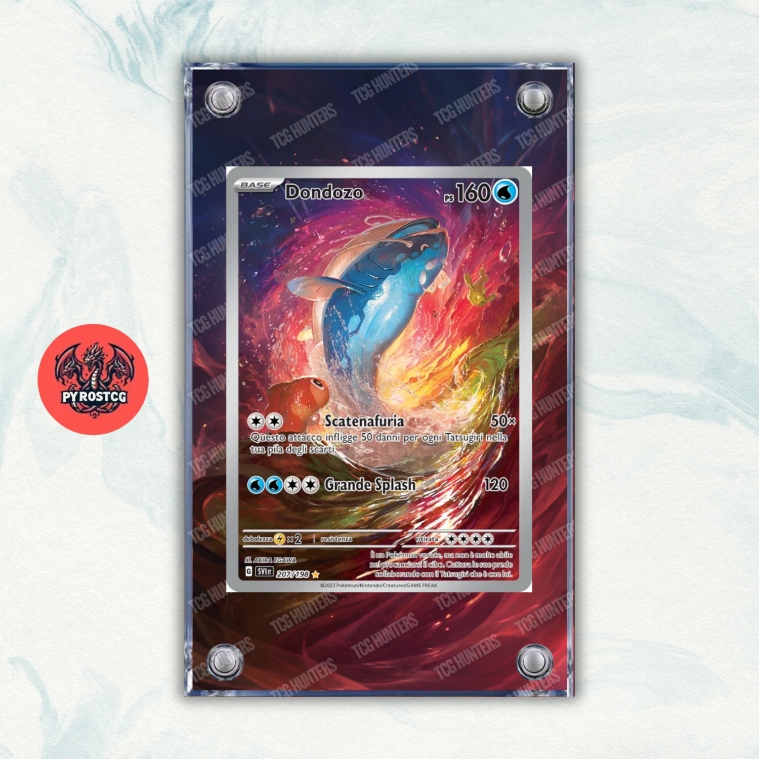 Pokémon Teca Magnetica Acrilico Extended Art - Dondozo (SVI 207) | Display Case0