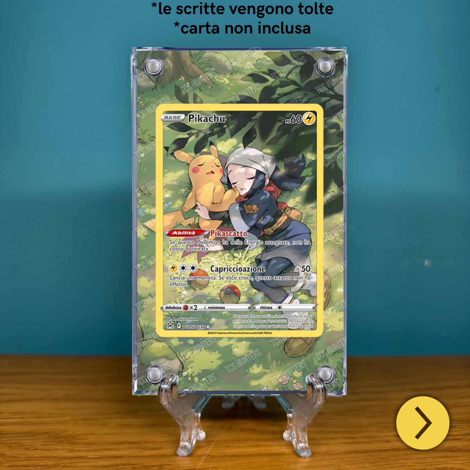 Pokémon Teca Magnetica Acrilico Extended Art - Pikachu LOR TG05 | Display Case1
