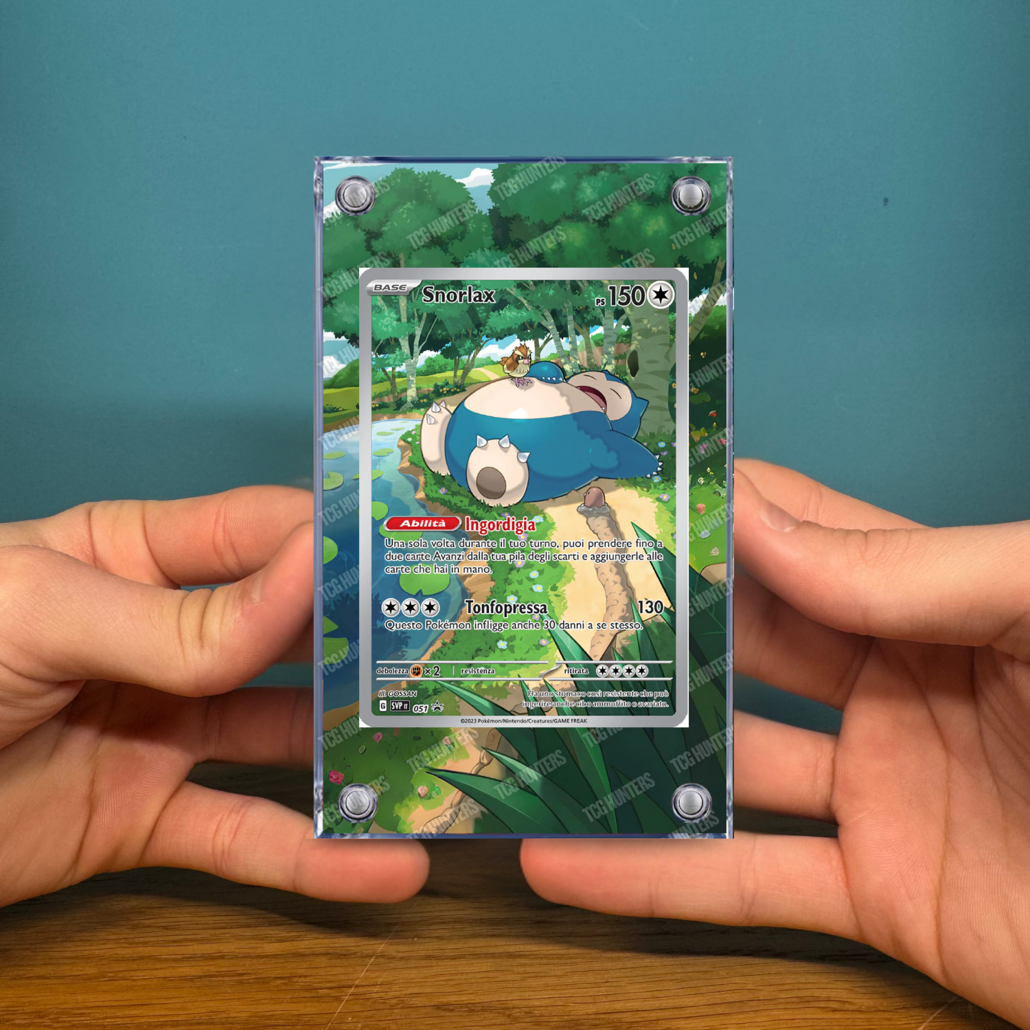 Pokémon Teca Magnetica Acrilico Extended Art - Snorlax SVP 051 IR | Display Case2