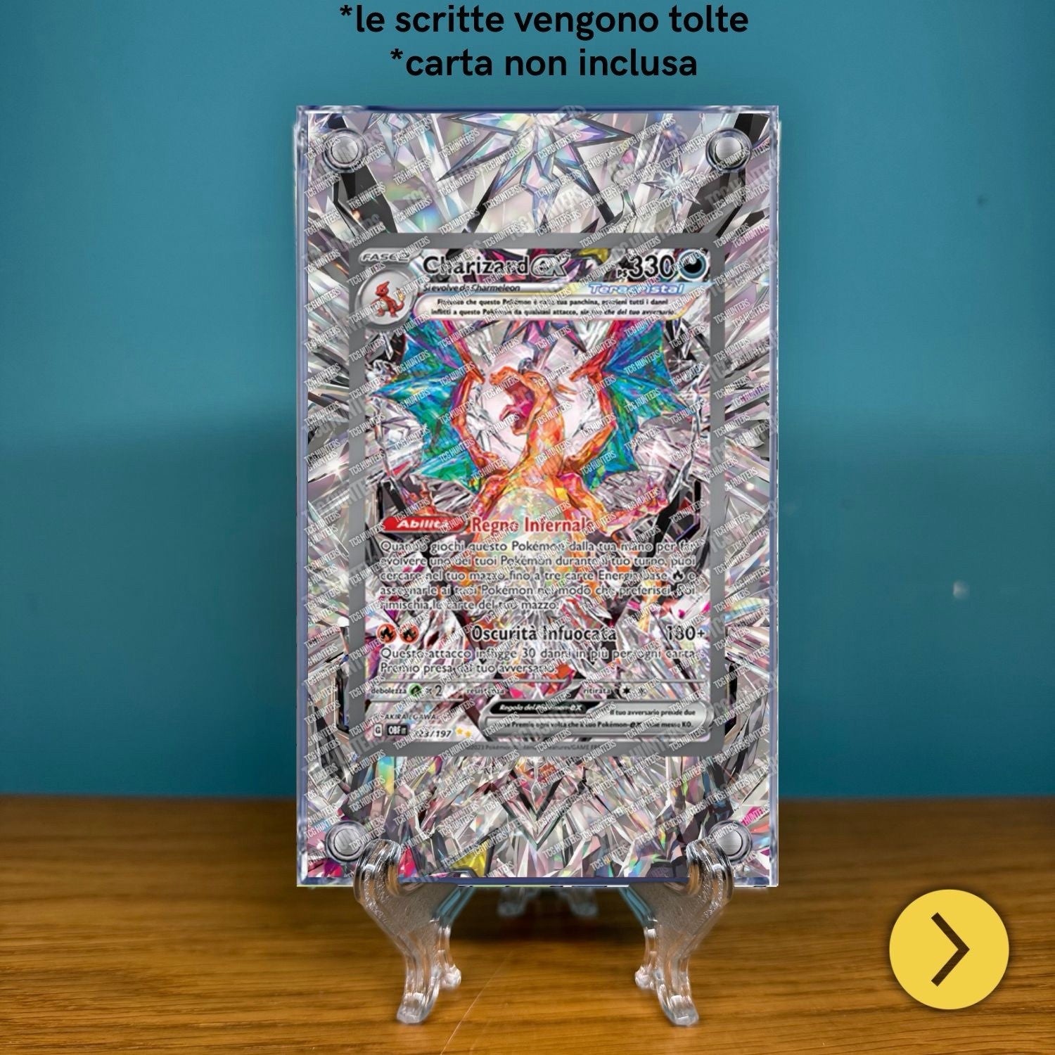 Pokémon Teca Magnetica Acrilico Extended Art - Charizard 223 | Display Case1