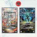 Pokémon x2 Teca Magnetica Extended Art - Zekrom Reshiram BLK WHT | Display Case0