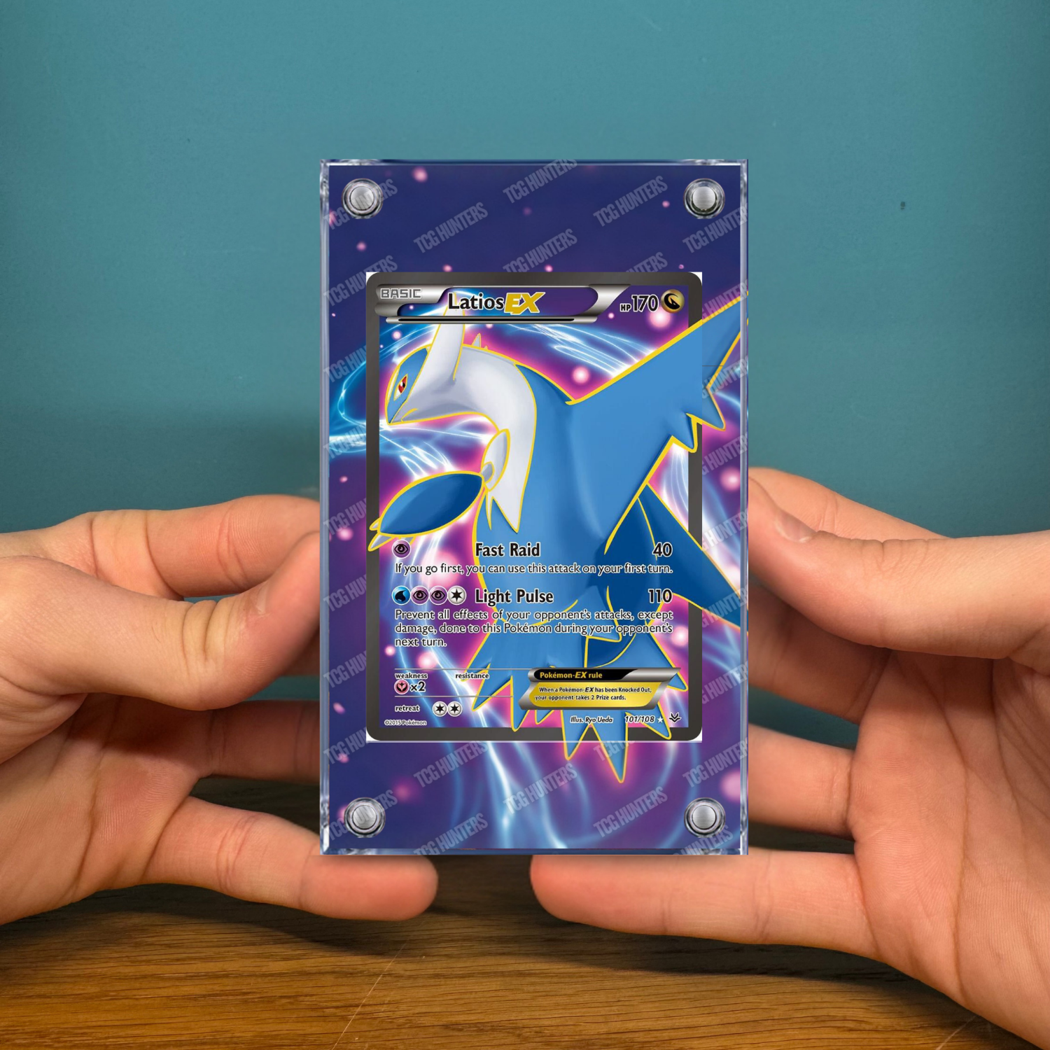Pokémon Teca Magnetica Acrilico Extended Art - Latios EX ROS 101 | Display Case2