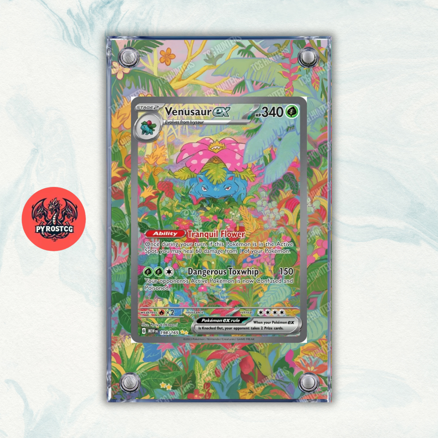 Pokémon x3 Teca Magnetica Extended Art - Bulbasaur Ivysaur Venusaur 151 MEW 3