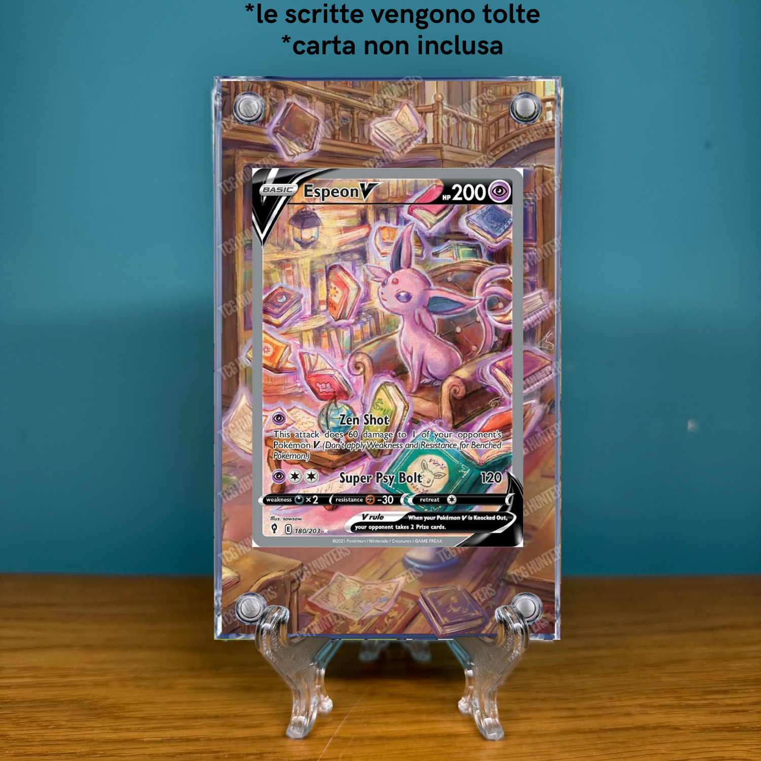 Pokémon Teca Magnetica Acrilico Extended Art -  Espeon V EVS 180 | Display Case1