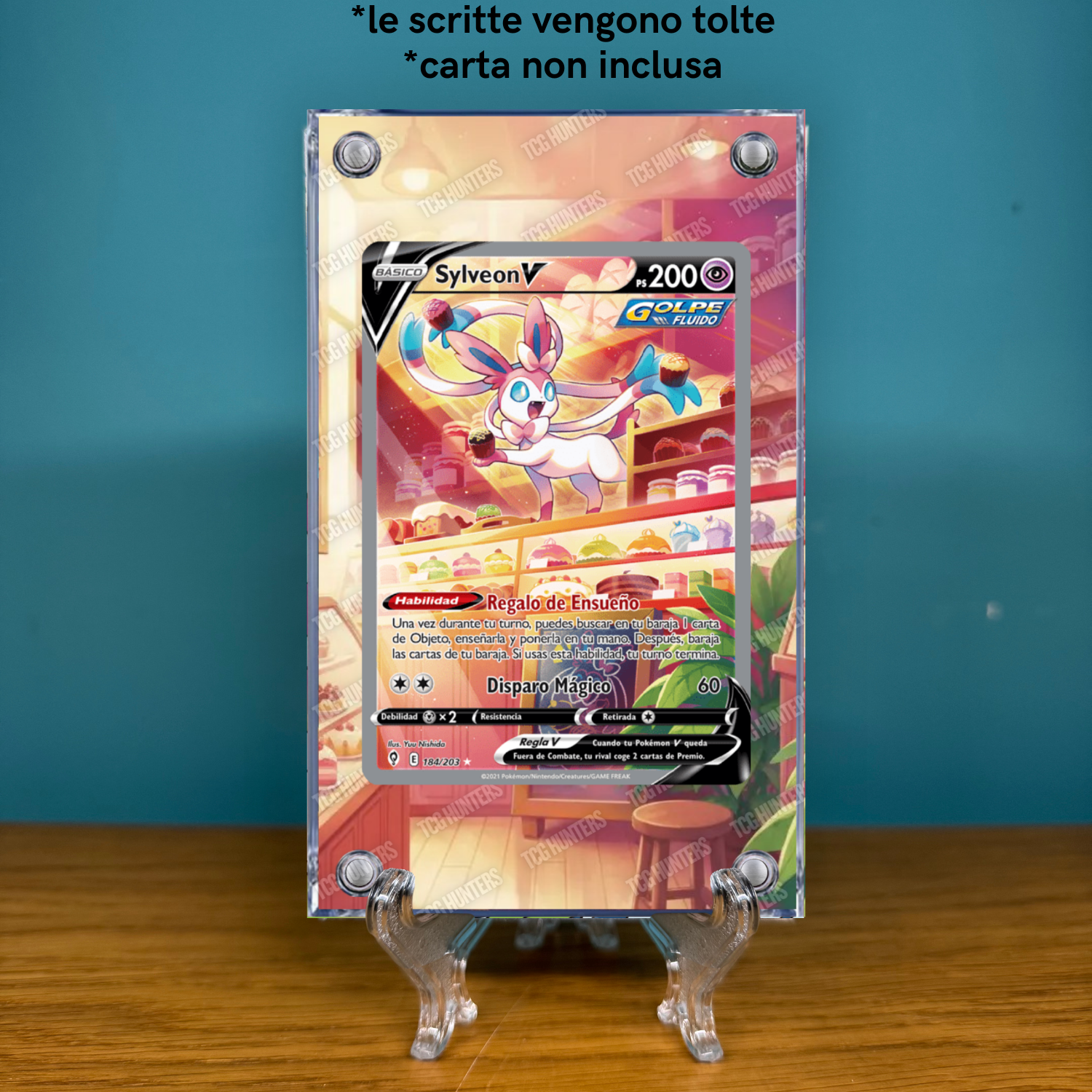 Pokémon Teca Magnetica Acrilico Extended Art - Sylveon V EVS 184 | Display Case1
