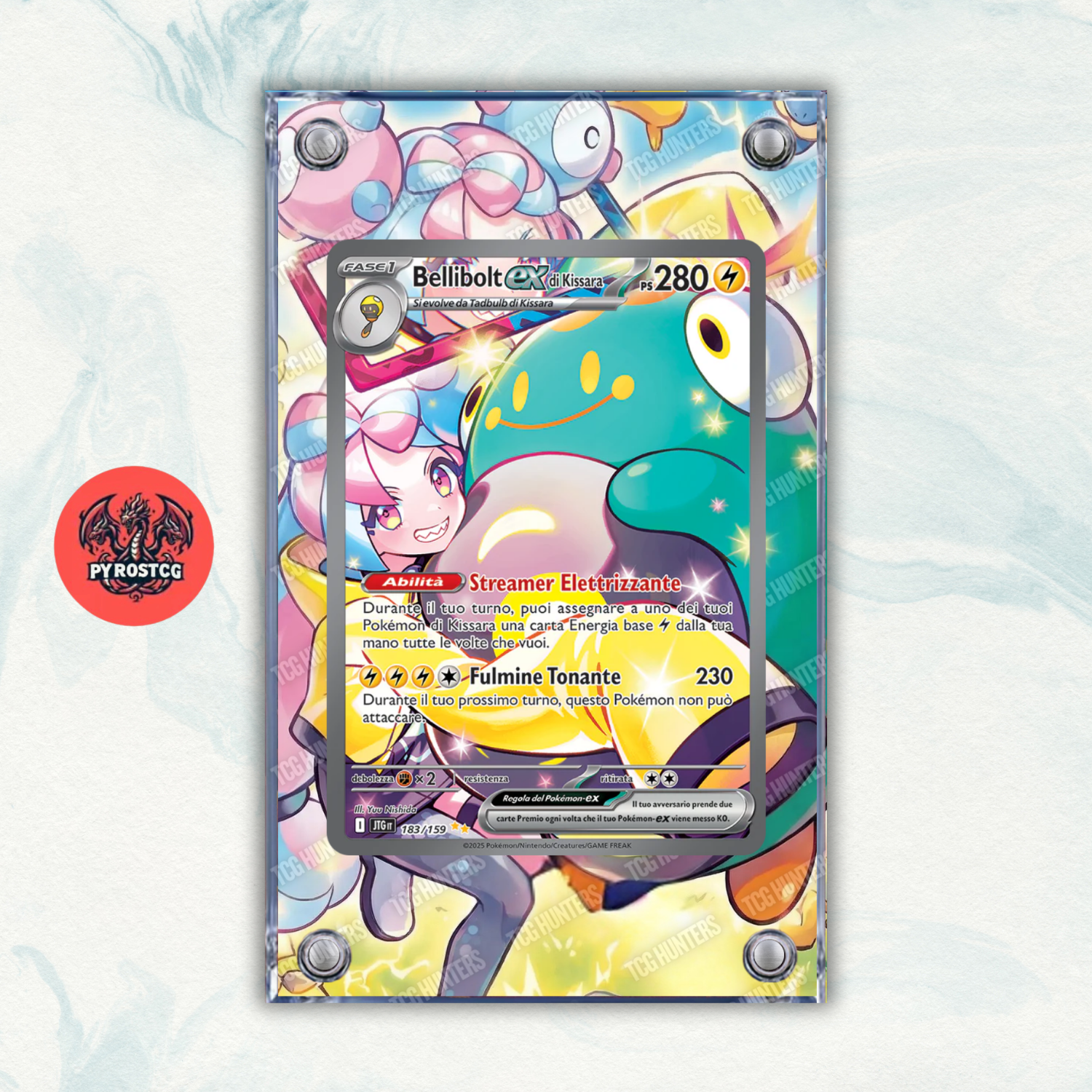 Pokémon Teca Magnetica Acrilico Extended Art - Bellibolt JTG 183 | Display Case0