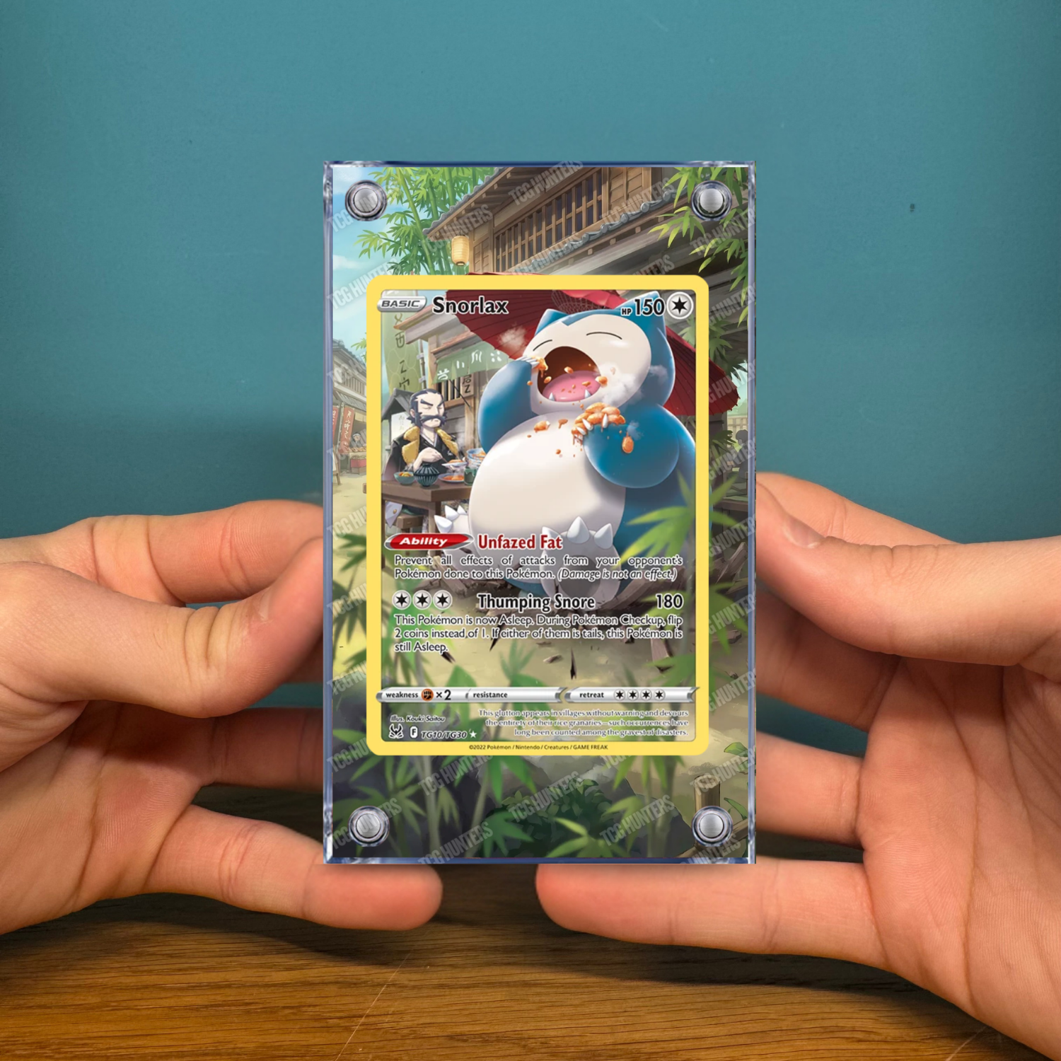 Pokémon Teca Magnetica Acrilico Extended Art - Snorlax (LOR TG10) | Display Case2