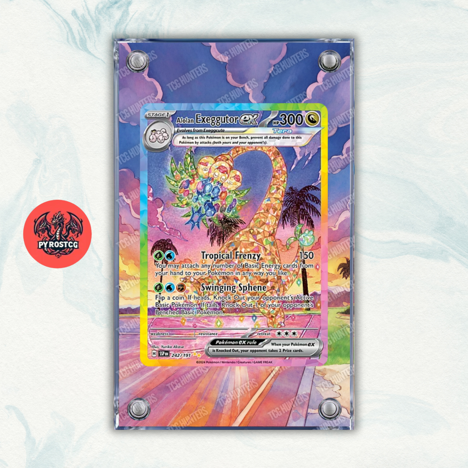 Pokémon Teca Magnetica Acrilico Extended Art - Exeggutor SSP 242 | Display Case0