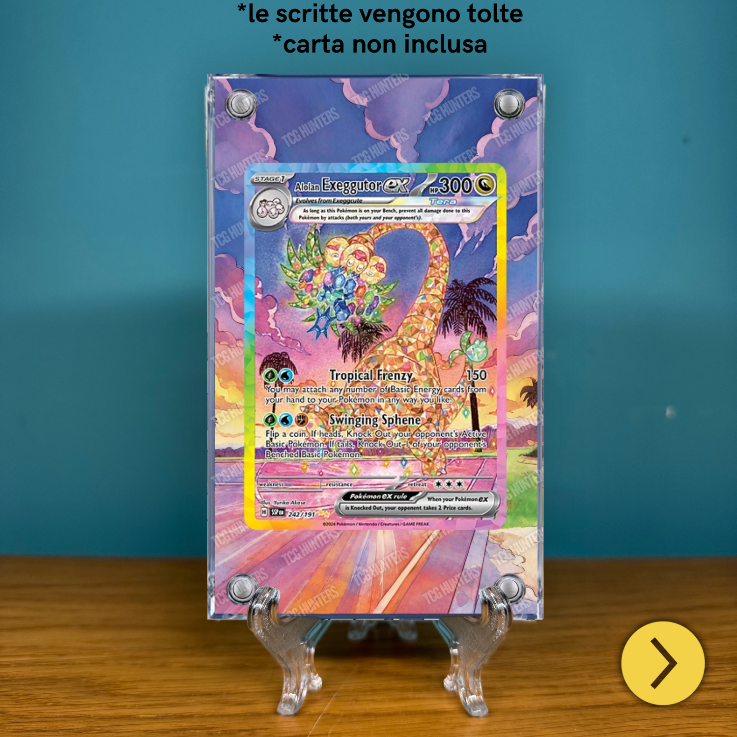 Pokémon Teca Magnetica Acrilico Extended Art - Exeggutor SSP 242 | Display Case1