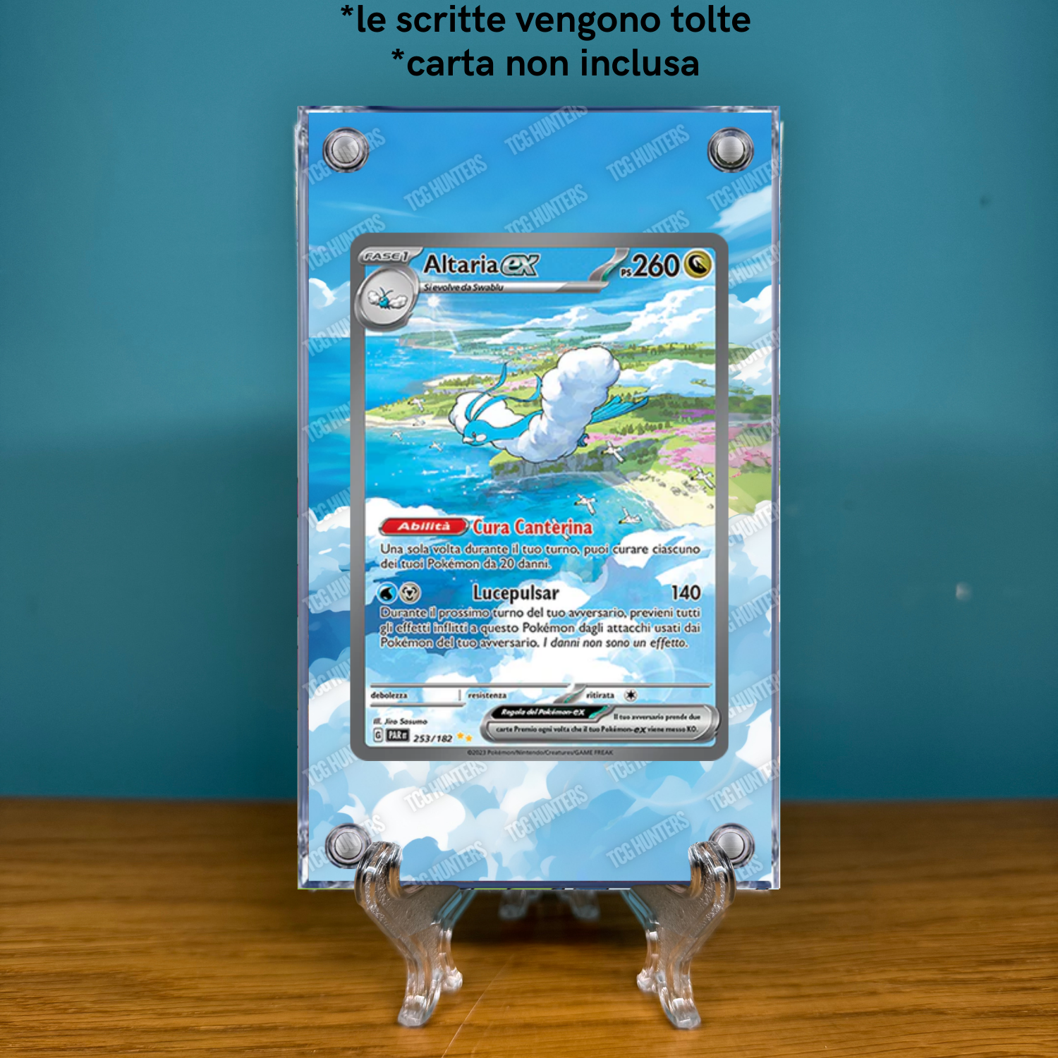 Pokémon Teca Magnetica Acrilico Extended Art - Altaria ex PAR 253 | Display Case1