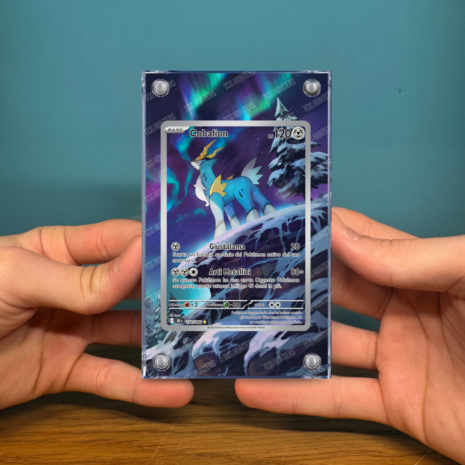 Pokémon Teca Magnetica Acrilico Extended Art - Cobalion BLK 144 | Display Case2