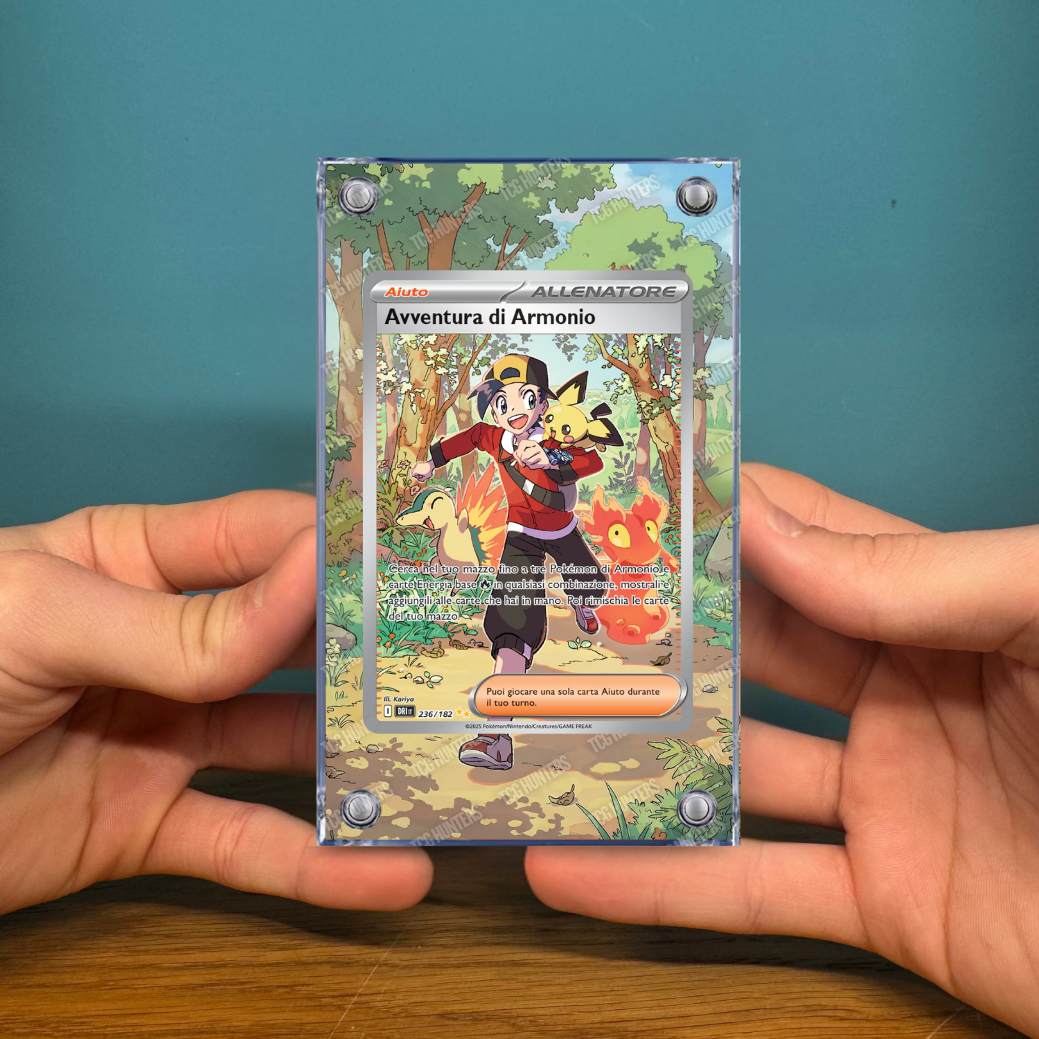 Pokémon Teca Magnetica Extended Art - Avventura di Armonio DRI 236 Display Case2
