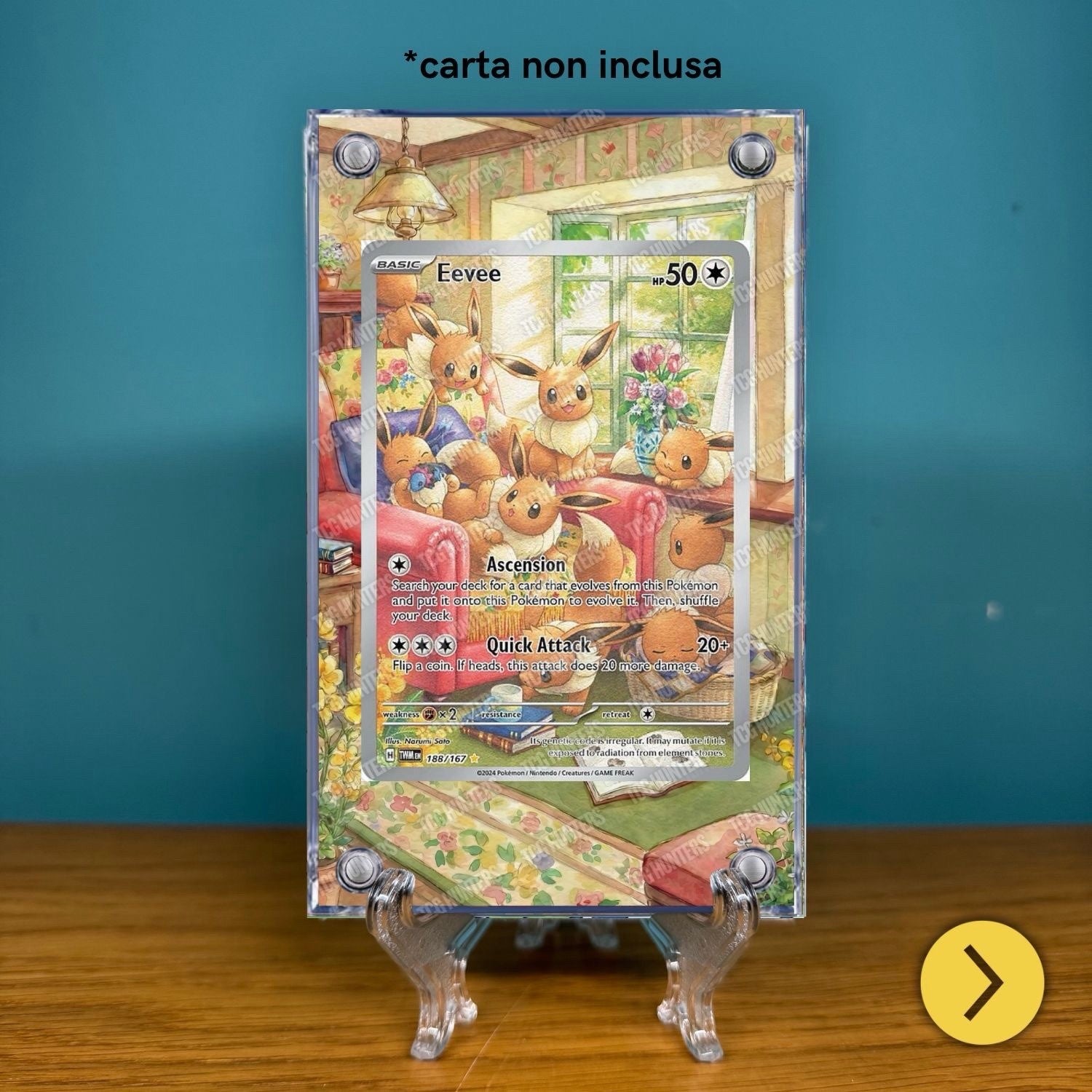Pokémon Teca Magnetica Acrilico Extended Art - Eevee TWM 188 | Display Case1
