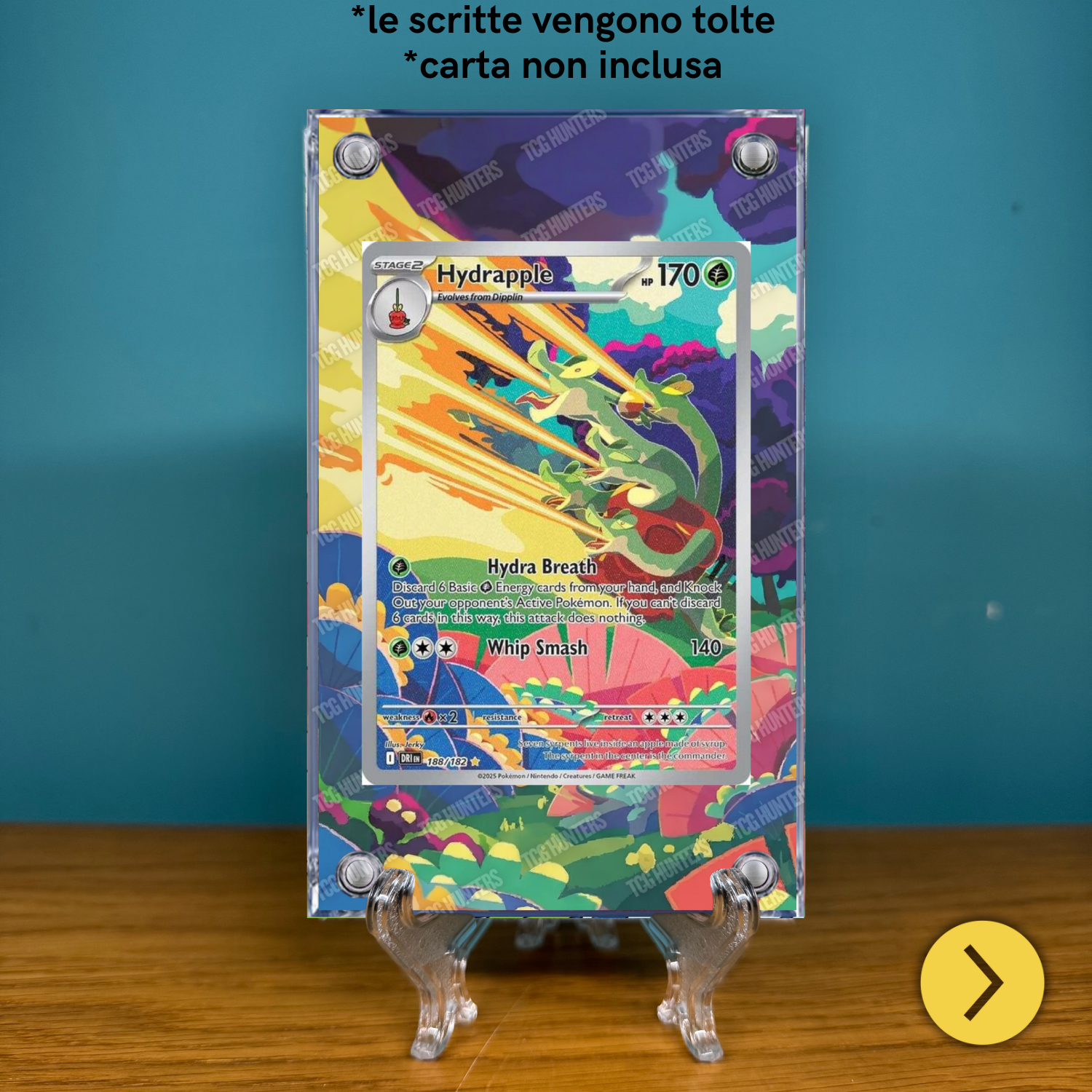 Pokémon Teca Magnetica Acrilico Extended Art - Hydrapple DRI 188 | Display Case1