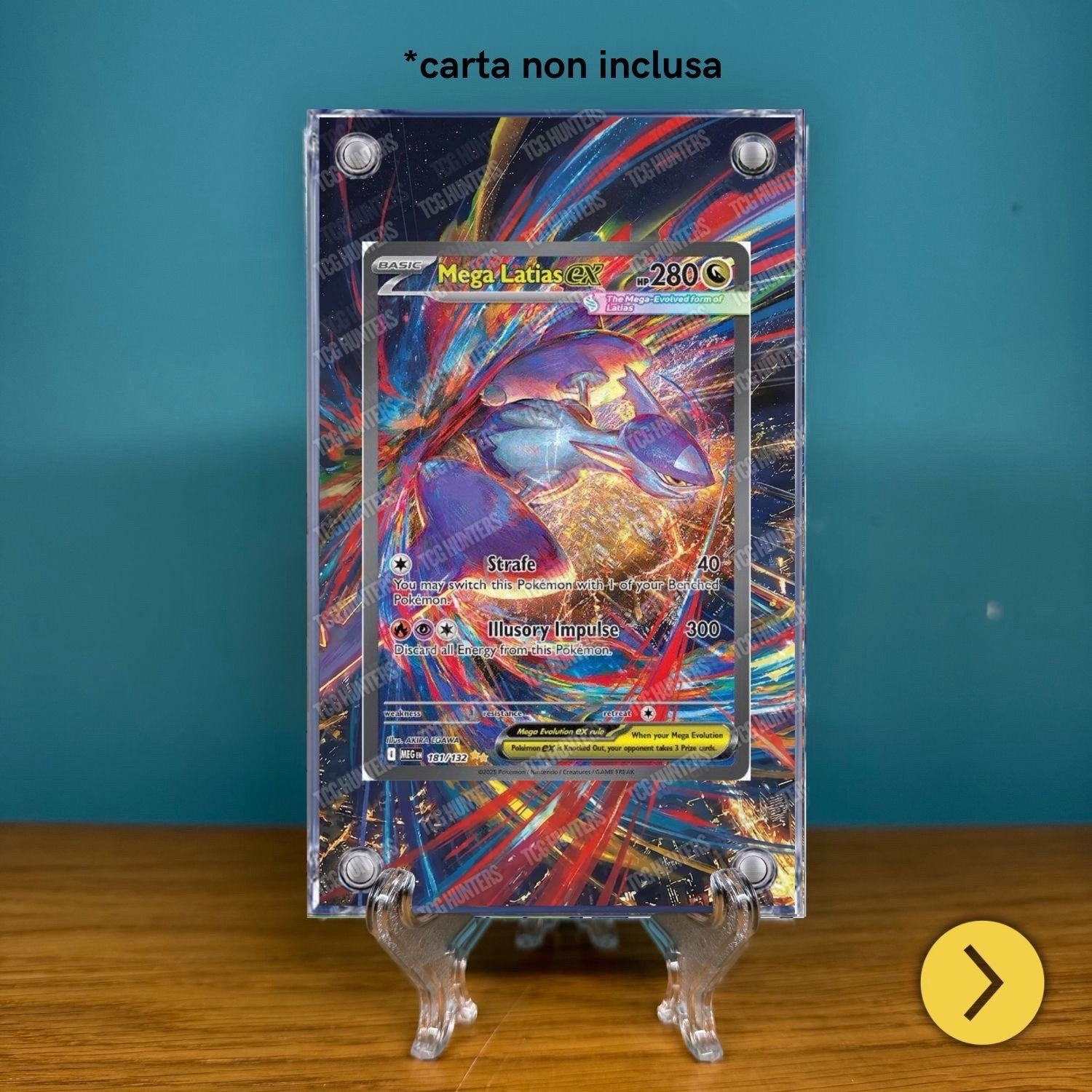 Pokémon Teca Magnetica Acrilico Extended Art - Mega Latias 181 | Display Case1