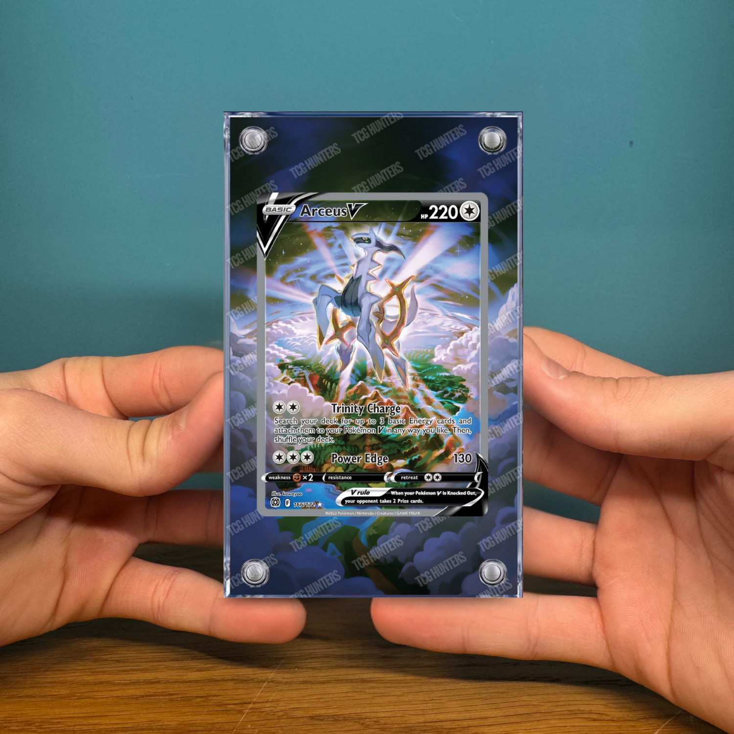 Pokémon Teca Magnetica Acrilico Extended Art - Arceus V BRS 166 | Display Case2