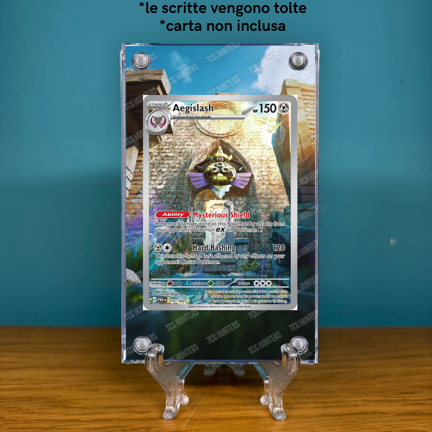 Pokémon Teca Magnetica Acrilico Extended Art - Aegislash PAR 210 | Display Case1