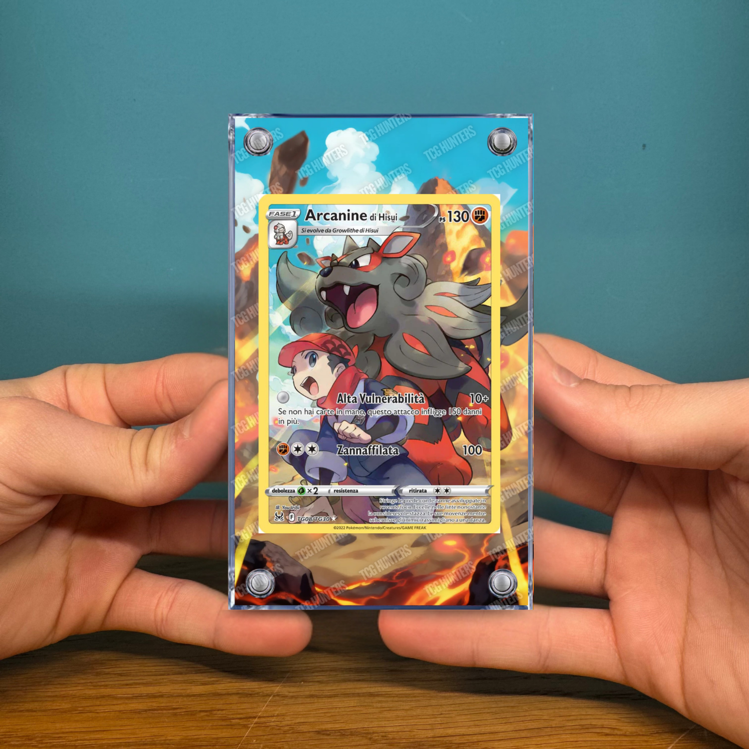 Pokémon Teca Magnetica Acrilico Extended Art - Arcanine LOR TG08 | Display Case2